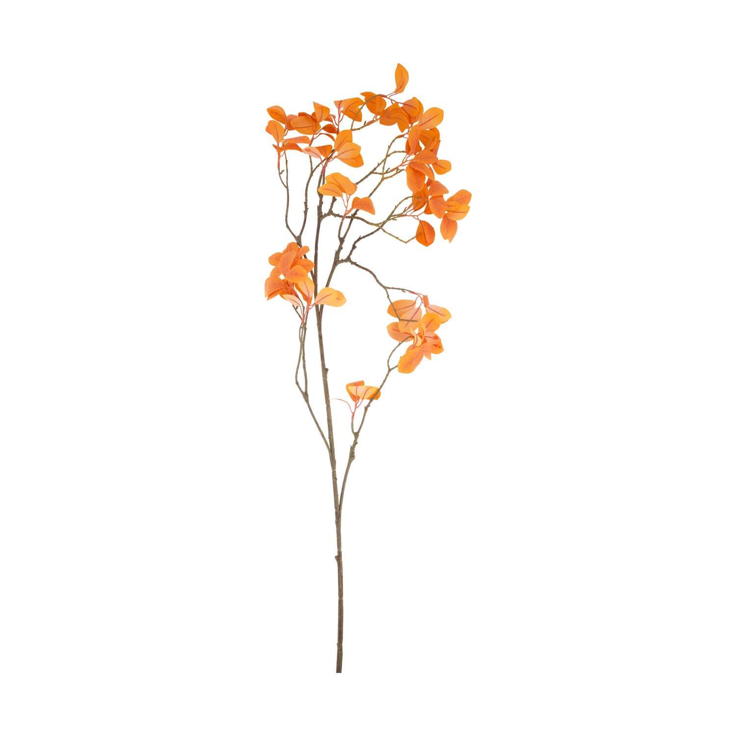 Flower leaf artificial 119x25x10cm - Orange