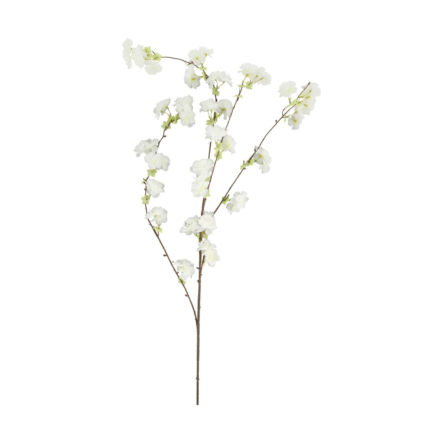 Branch blossom artificial 25x25x140cm - White