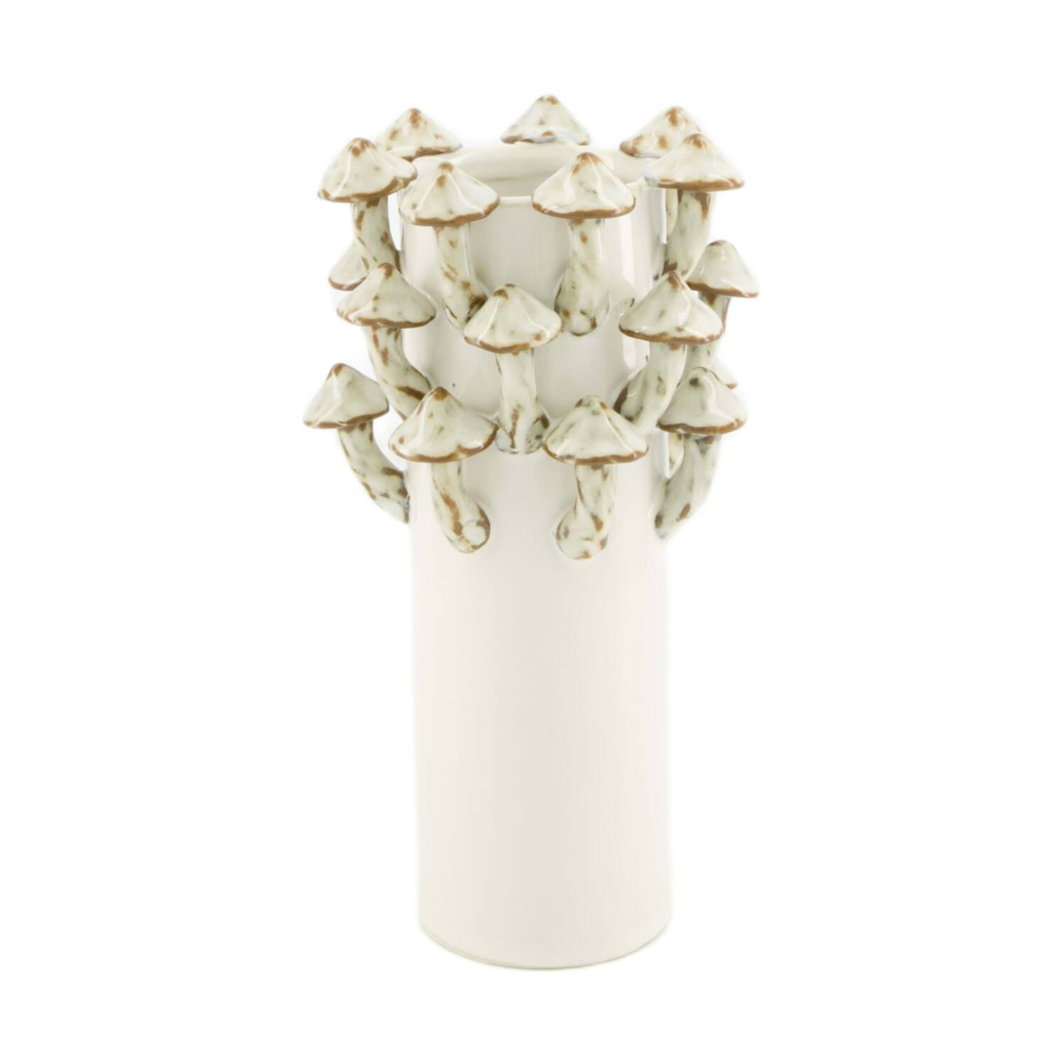 Vase mushroom ceramic 11.5x11.5x20.5cm - Silver