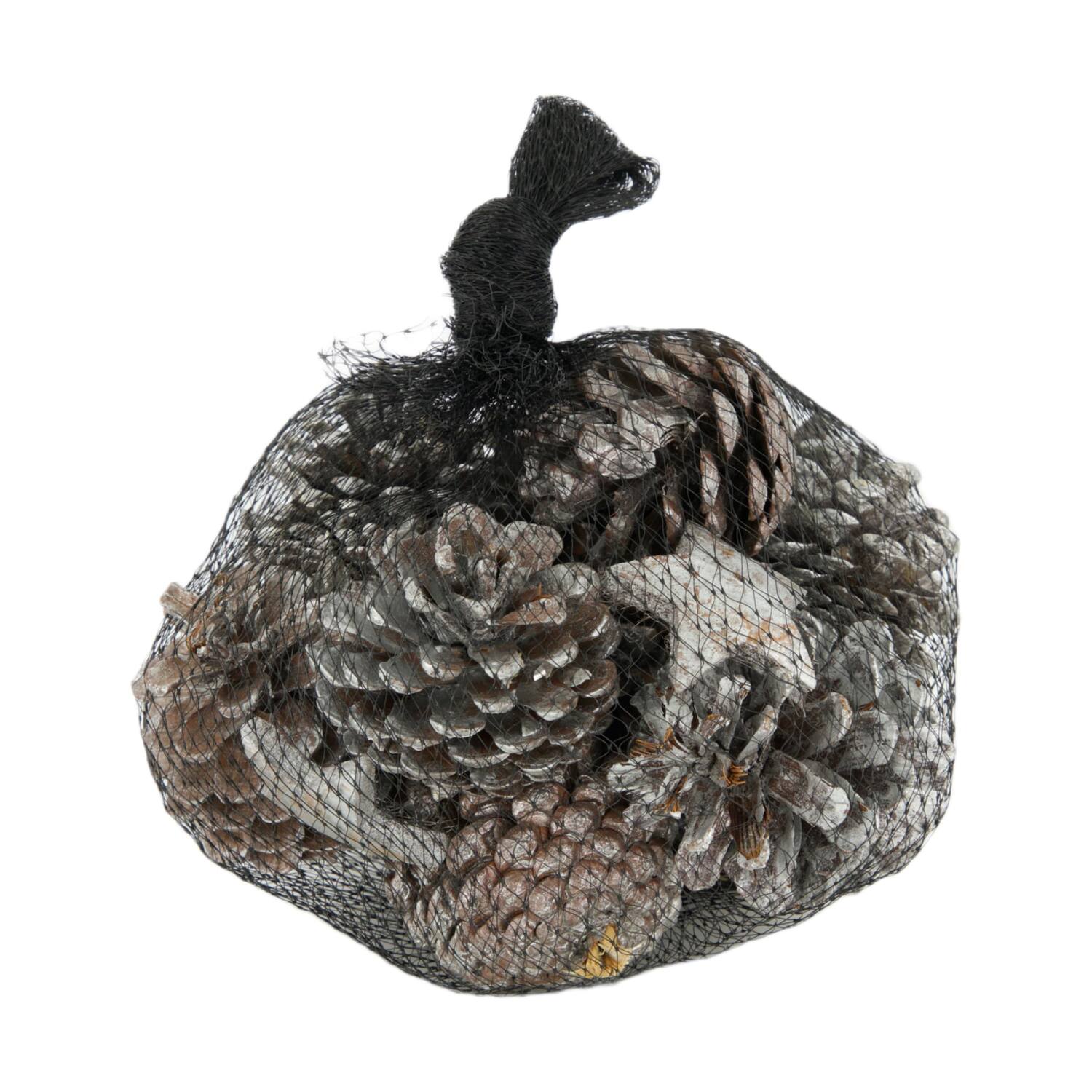 Pinecone with 3 coco star nature 22.4x39.2x32cm 250gr
