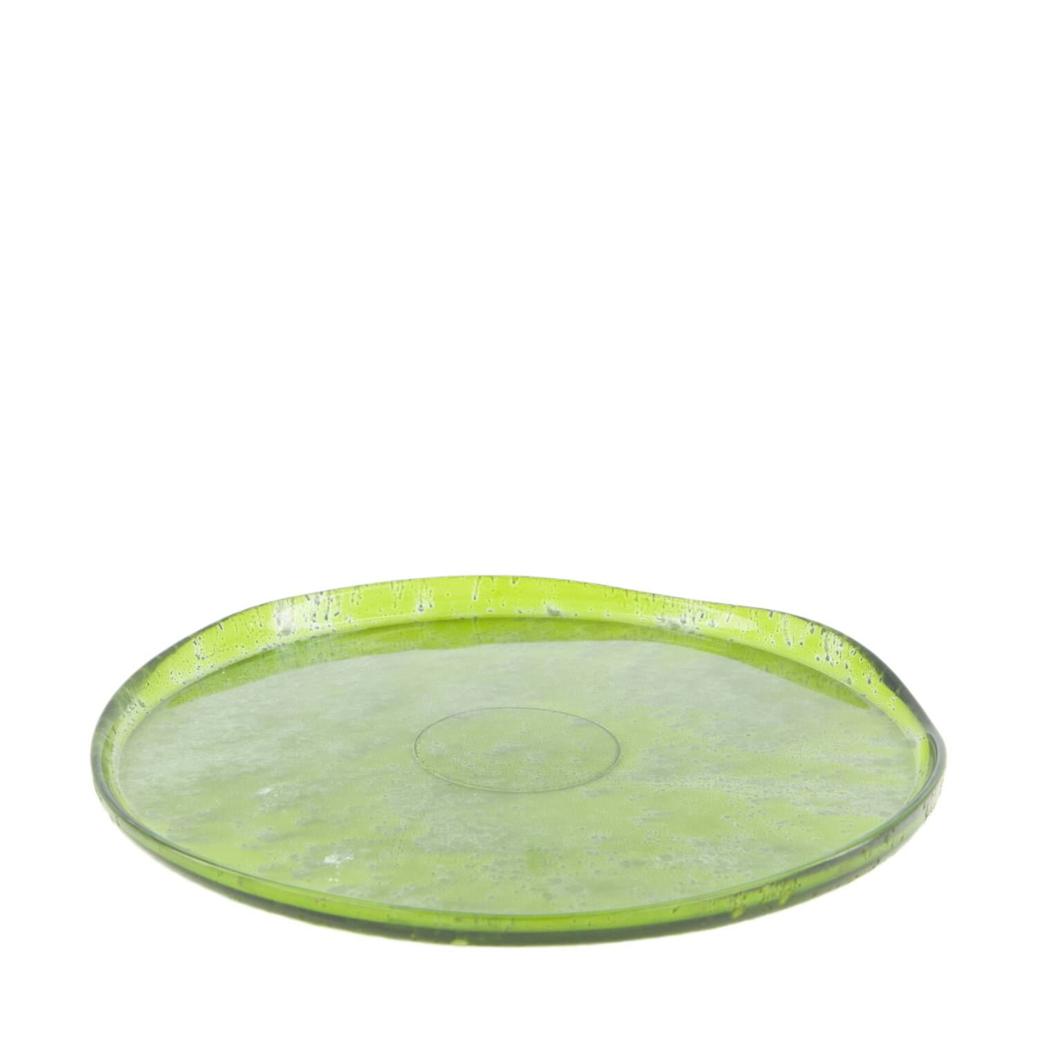 Plate recycled glass 25x25x2cm