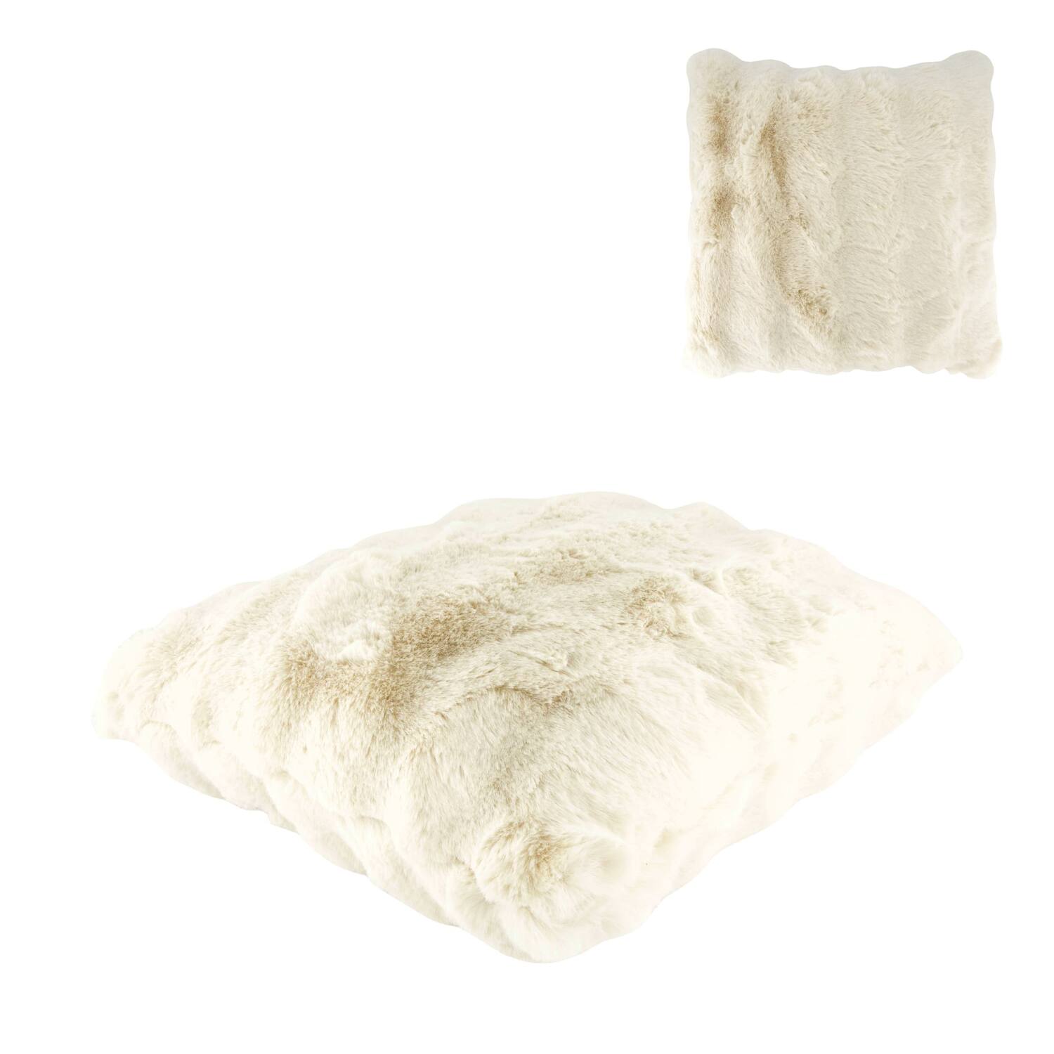 Cushion polyester 45x45x12cm - White