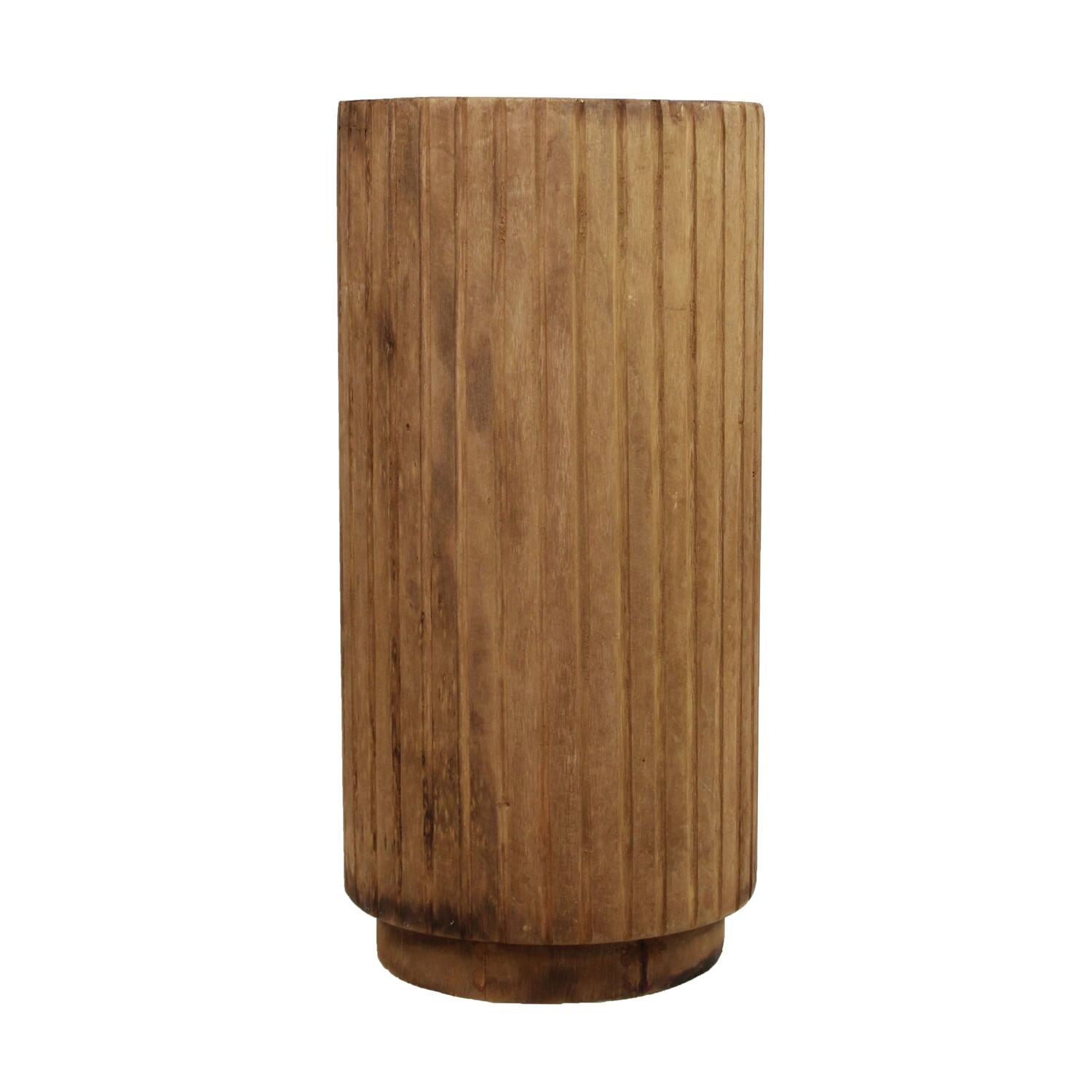 Side table paulownia wood 38x38x78cm - Brown