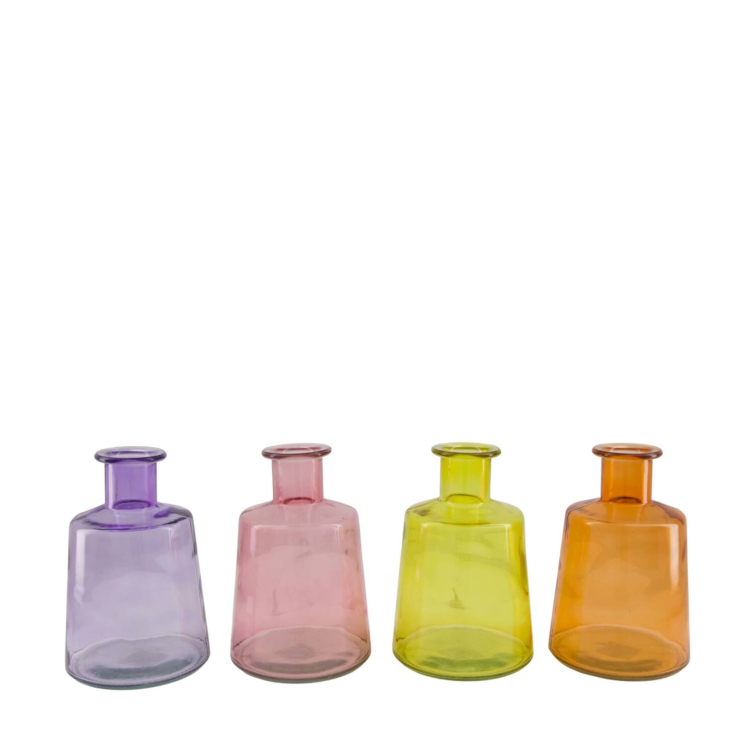 Bottle glass 10.4x10.4x15cm - Multi