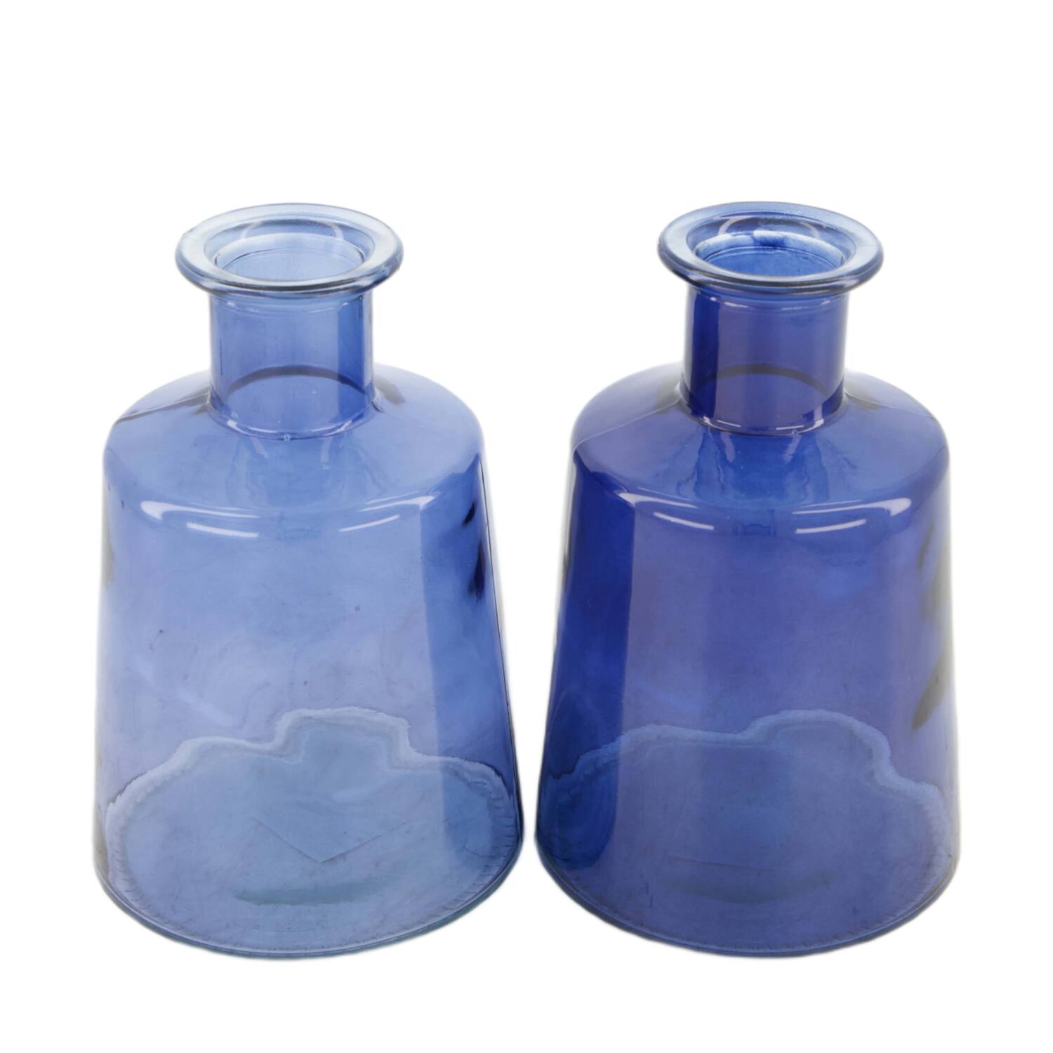 Bottle glass 11.5x11.5x17cm - Blue