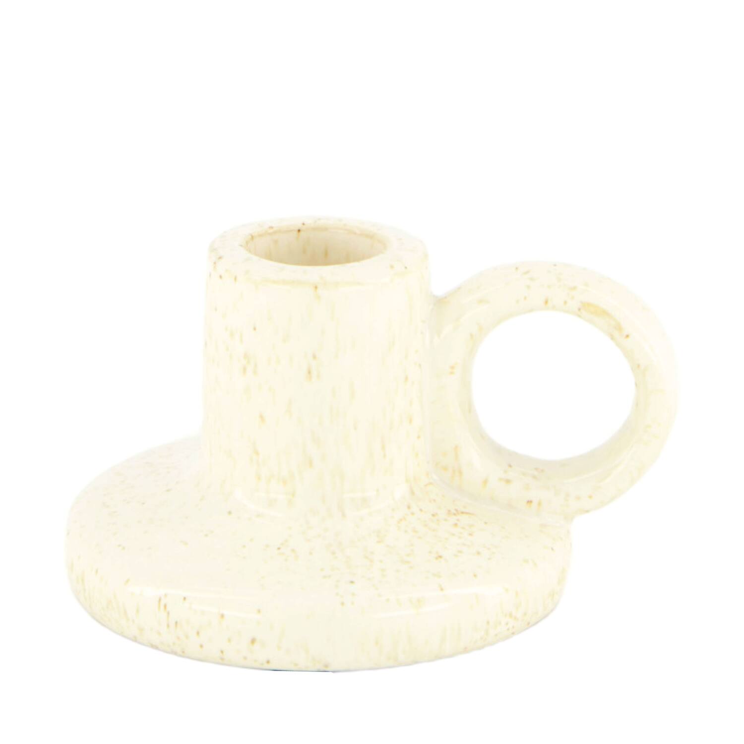 Dinnercandle holder ceramic 10.5x9x6cm