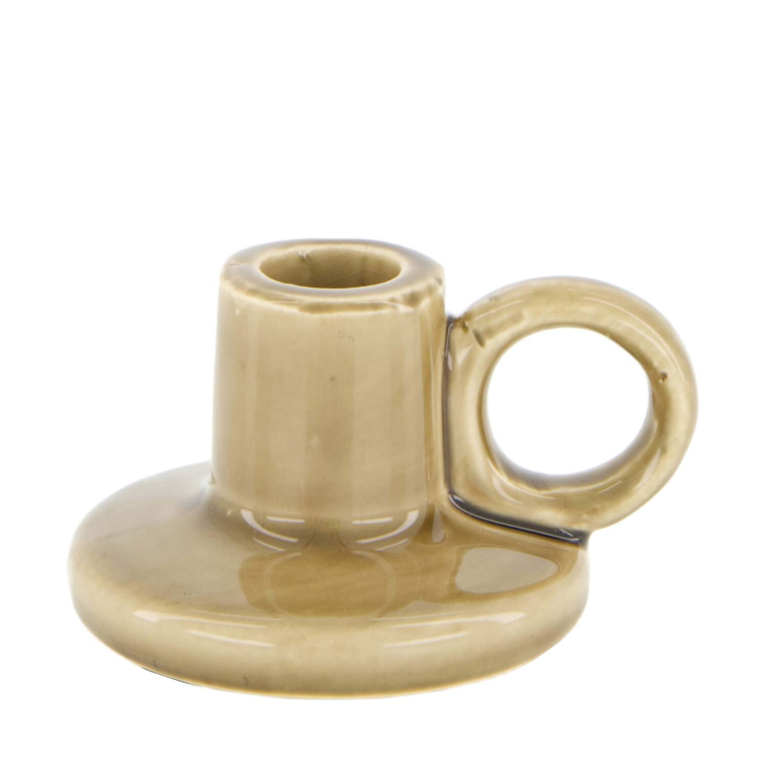 Dinnercandle holder ceramic 10.5x9x6cm