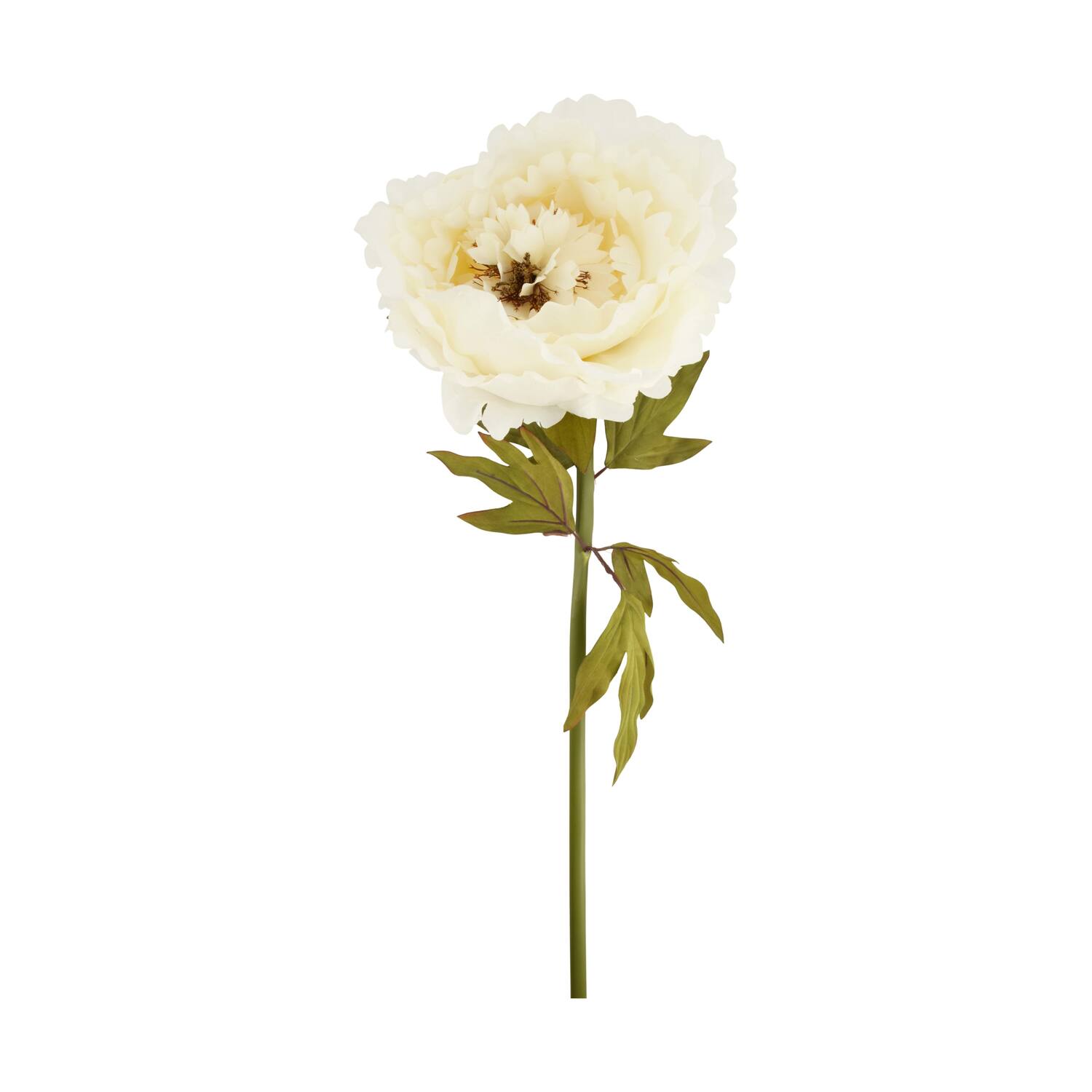 Flower peony artificial 28x28x100cm KD - White
