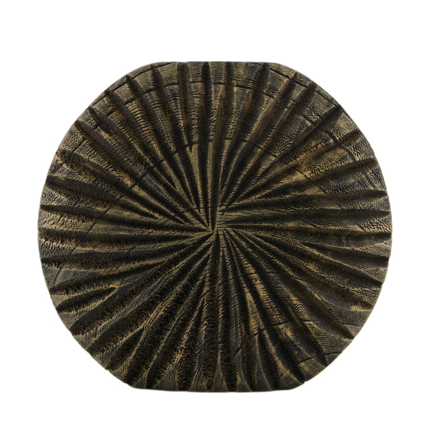 Vase round paulownia wood 24x6.5x22cm