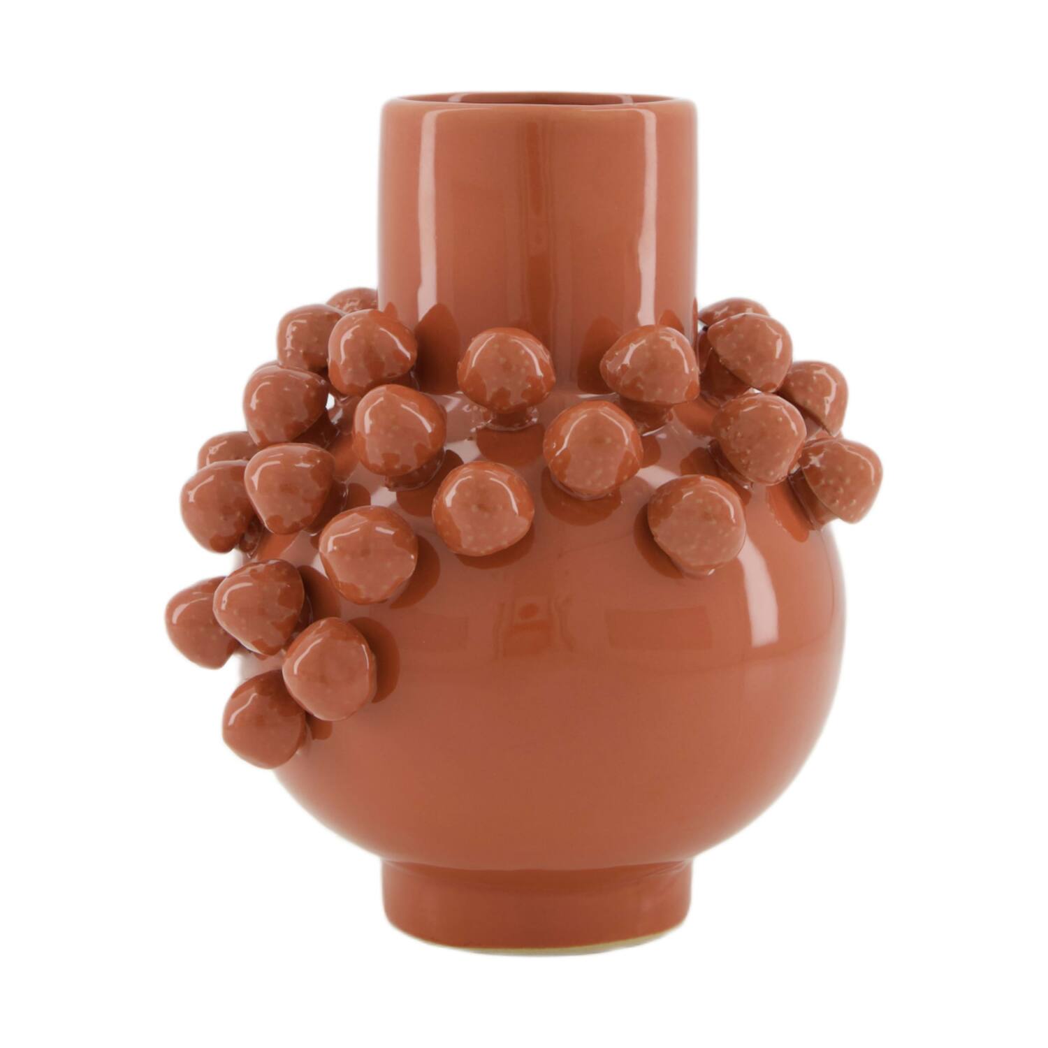 Vase porcelain 16.4x14.8x19.3cm - Red
