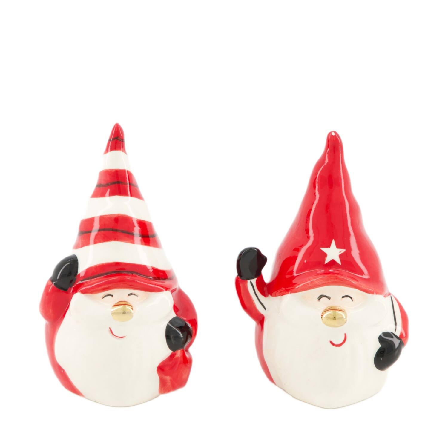 Figurine santa porcelain 6.2x6x10.2cm  - Red