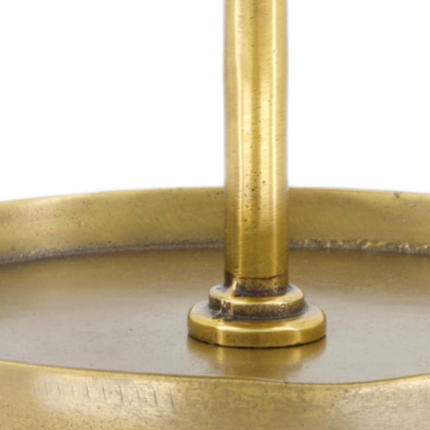 Etagiere round aluminium 3 layers 25x25x47cm - Gold