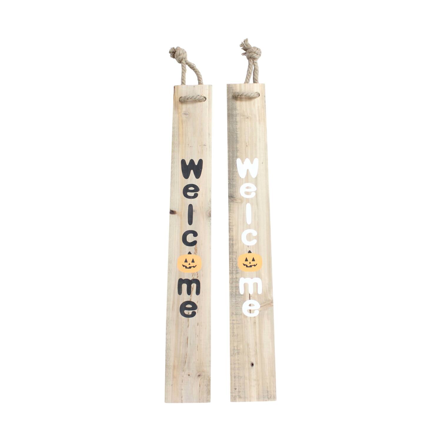 Sign welcome historic wood 78x10x1.5cm C/2