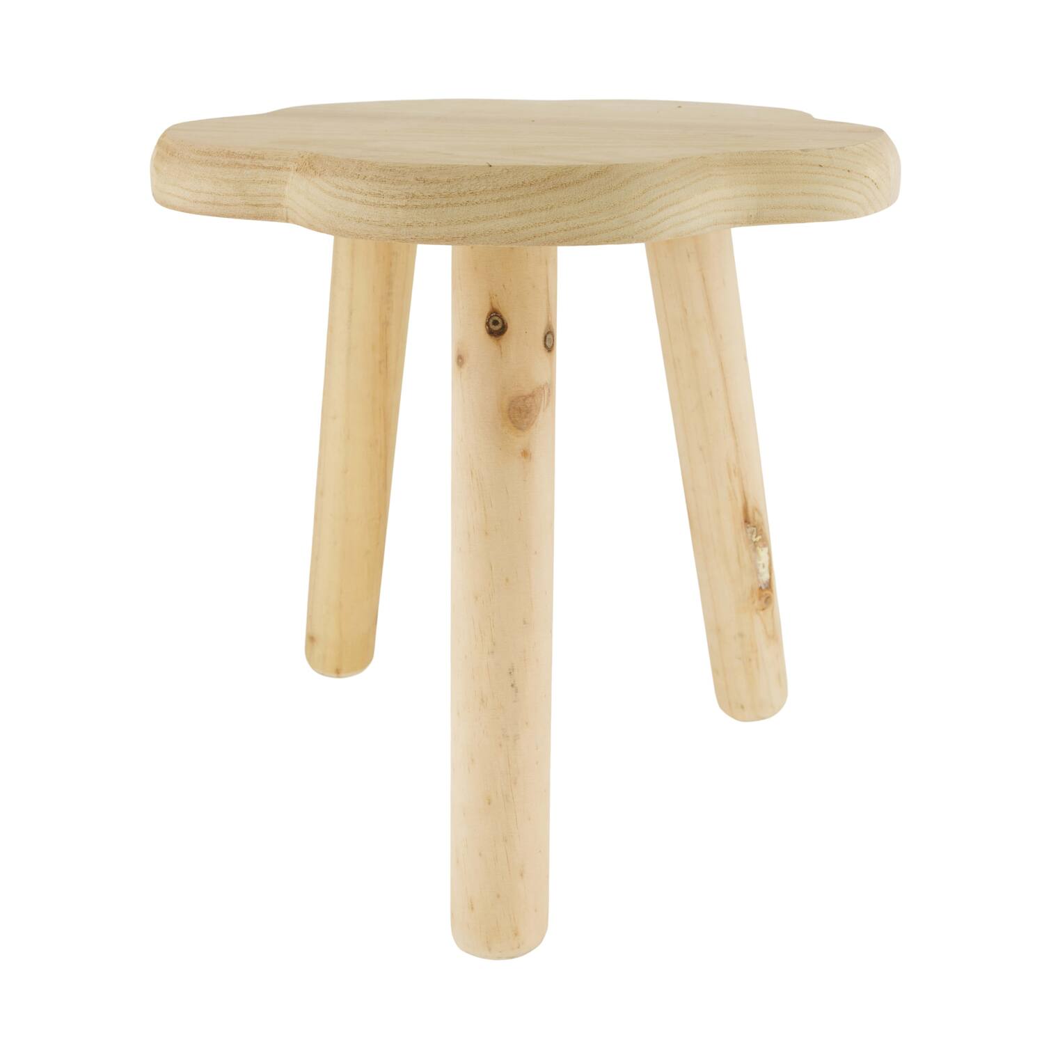 Side table paulownia wood 38x38x38cm KD - Natural