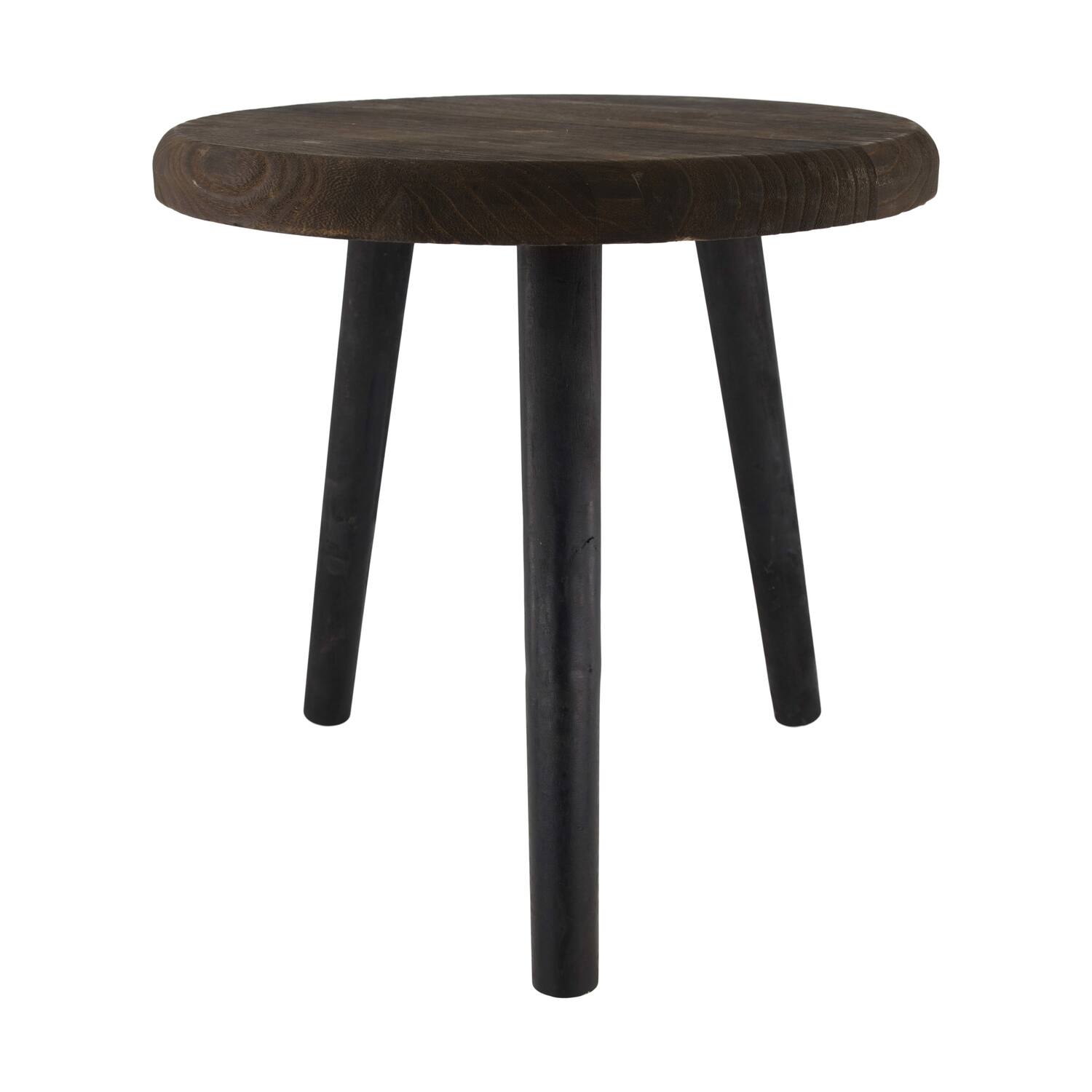 Side table round paulownia wood 38x38x38cm KD - Brown
