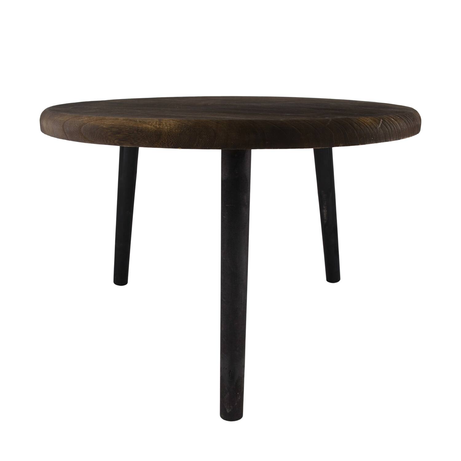 Side table round paulownia wood 58x58x38cm KD - Brown