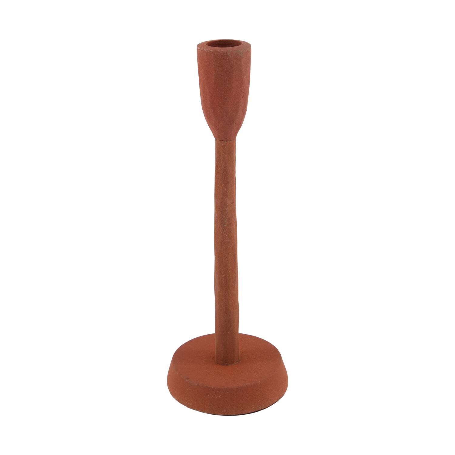 Candle holder aluminium 9x9x25.5cm