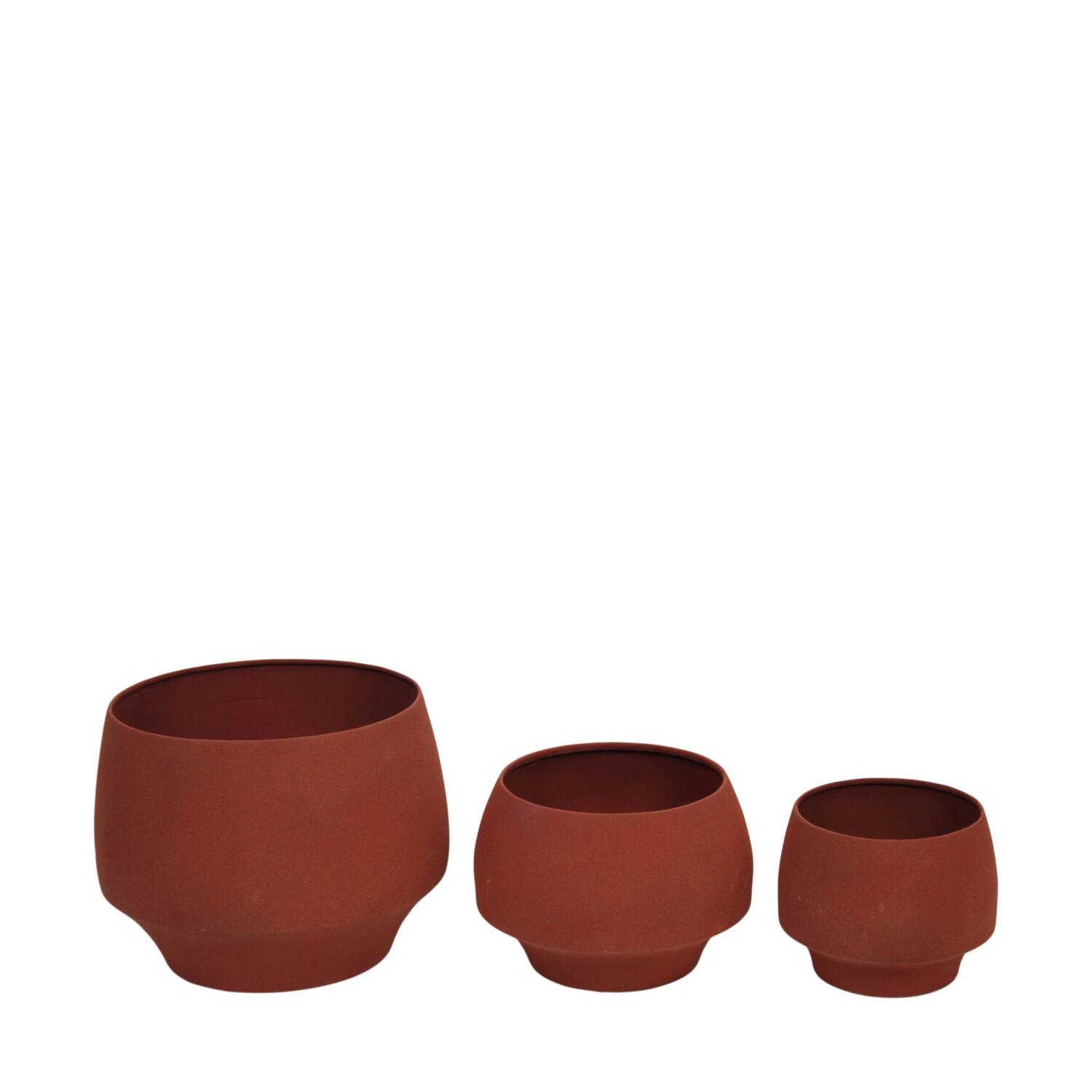 Planter metal 26.75x26.75x20.5cm S/3