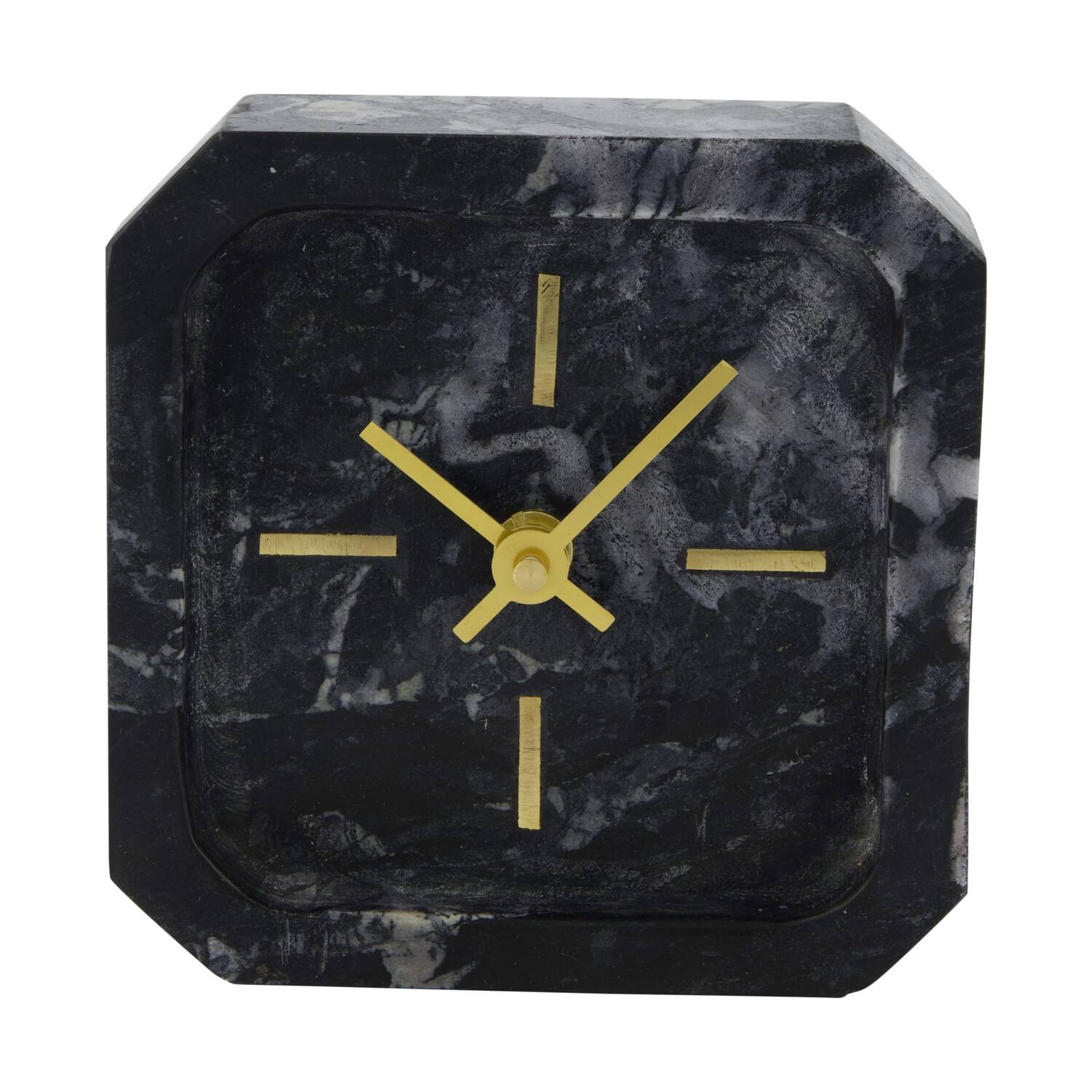 Clock marble 13x5x13cm