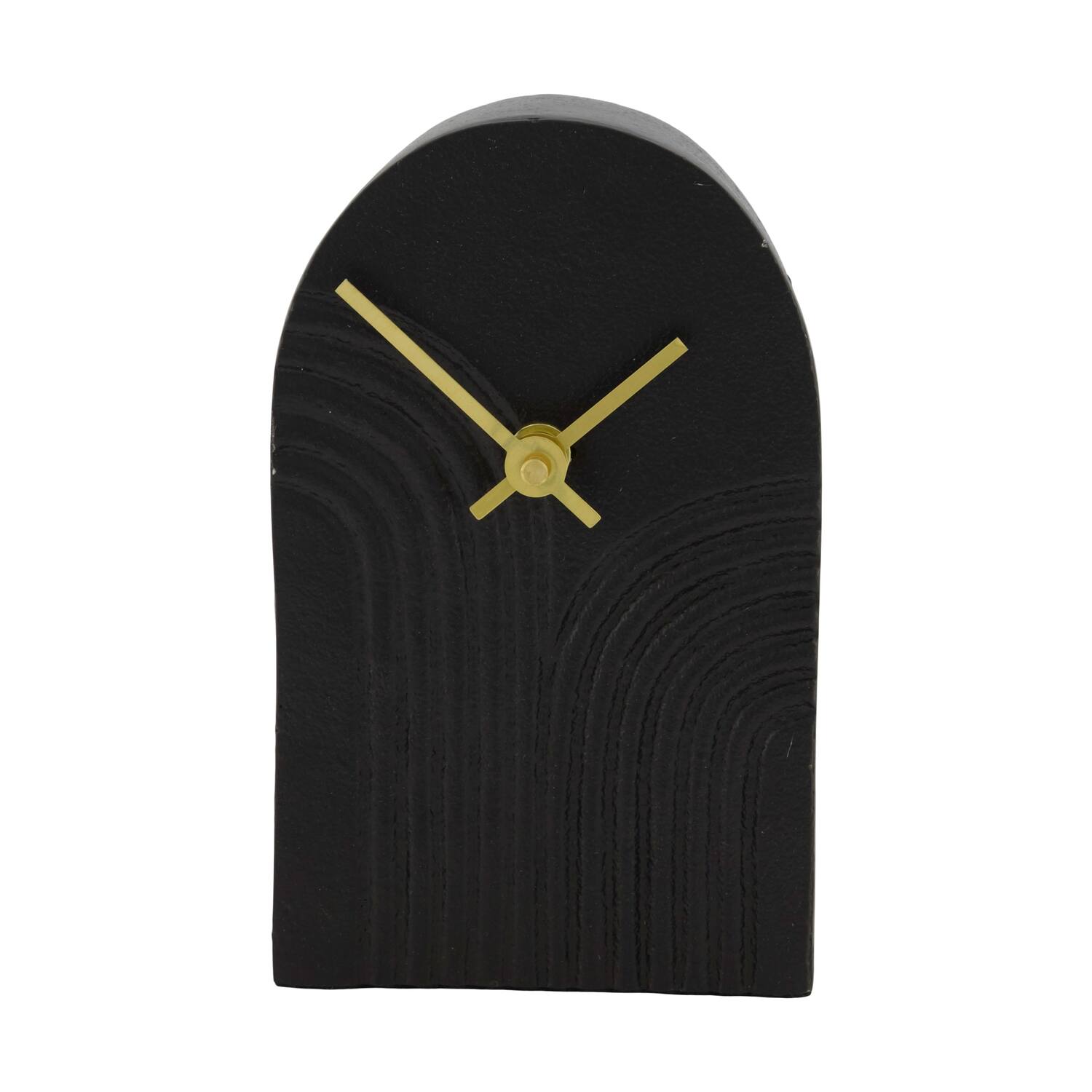 Clock aluminium 10x4x16.5cm