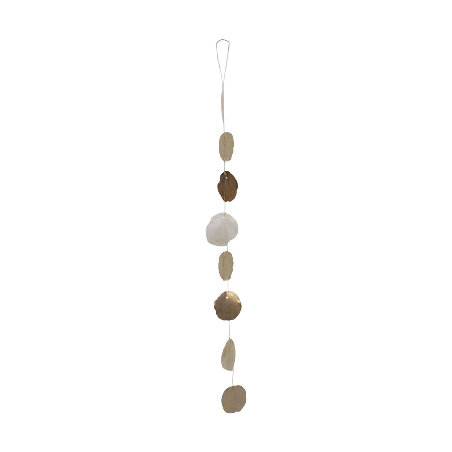 Garland with gradient capiz 9x2x100cm - Gold