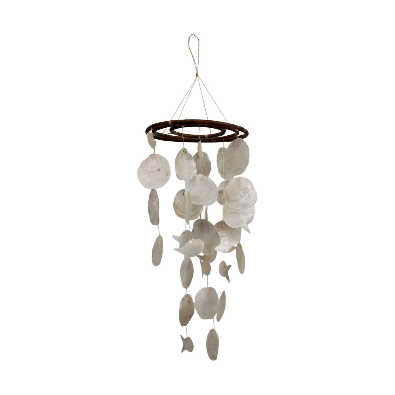 Mobile fish capiz 28x28x70cm - Natural