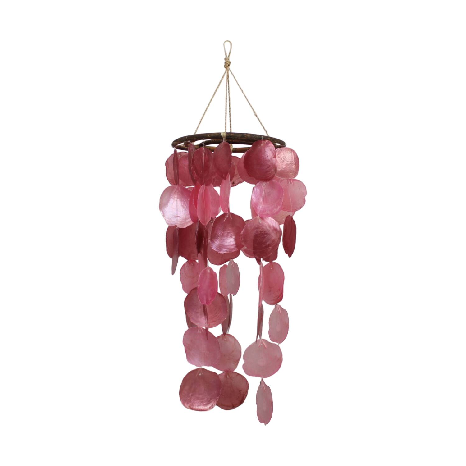 Mobile capiz 28x28x70cm - Pink