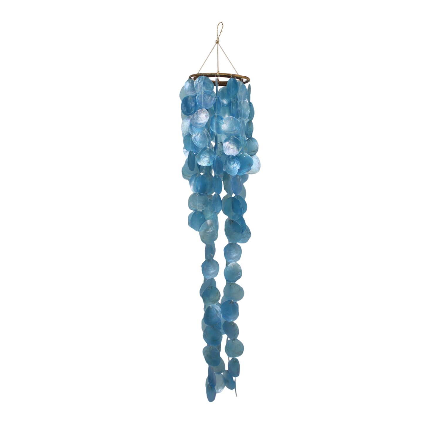 Mobile capiz 28x28x150cm - Blue