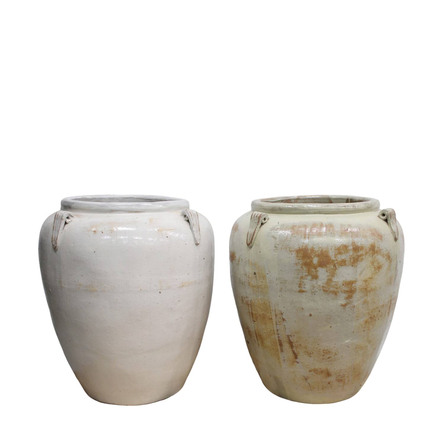 Planter terracotta 56x56x71cm - Cream