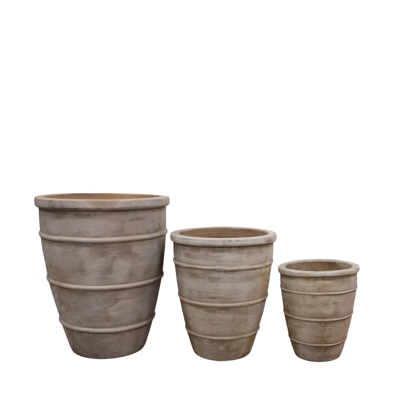 Planter terracotta 50x50x60cm  - White