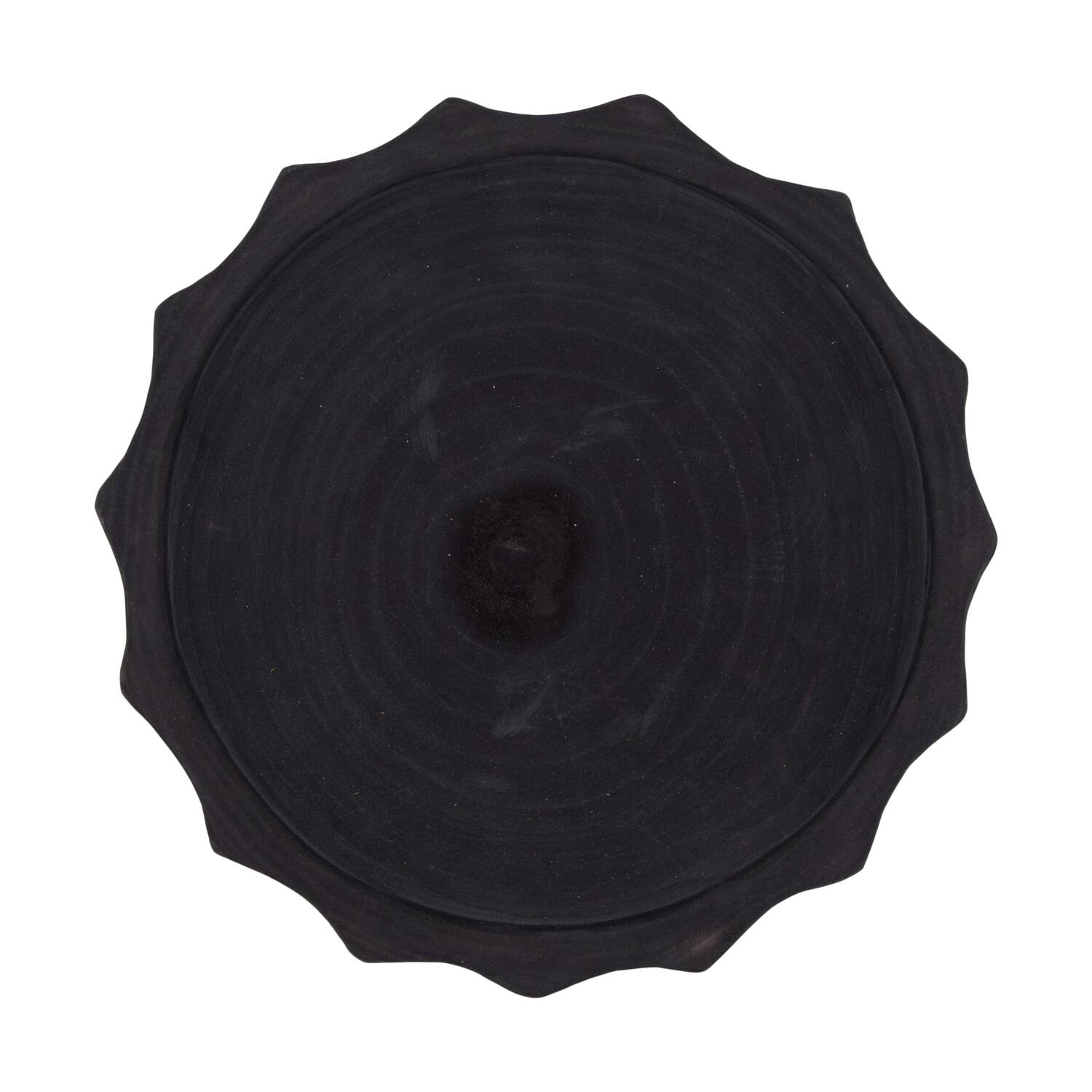 Tray round paulownia wood 28x28x3cm