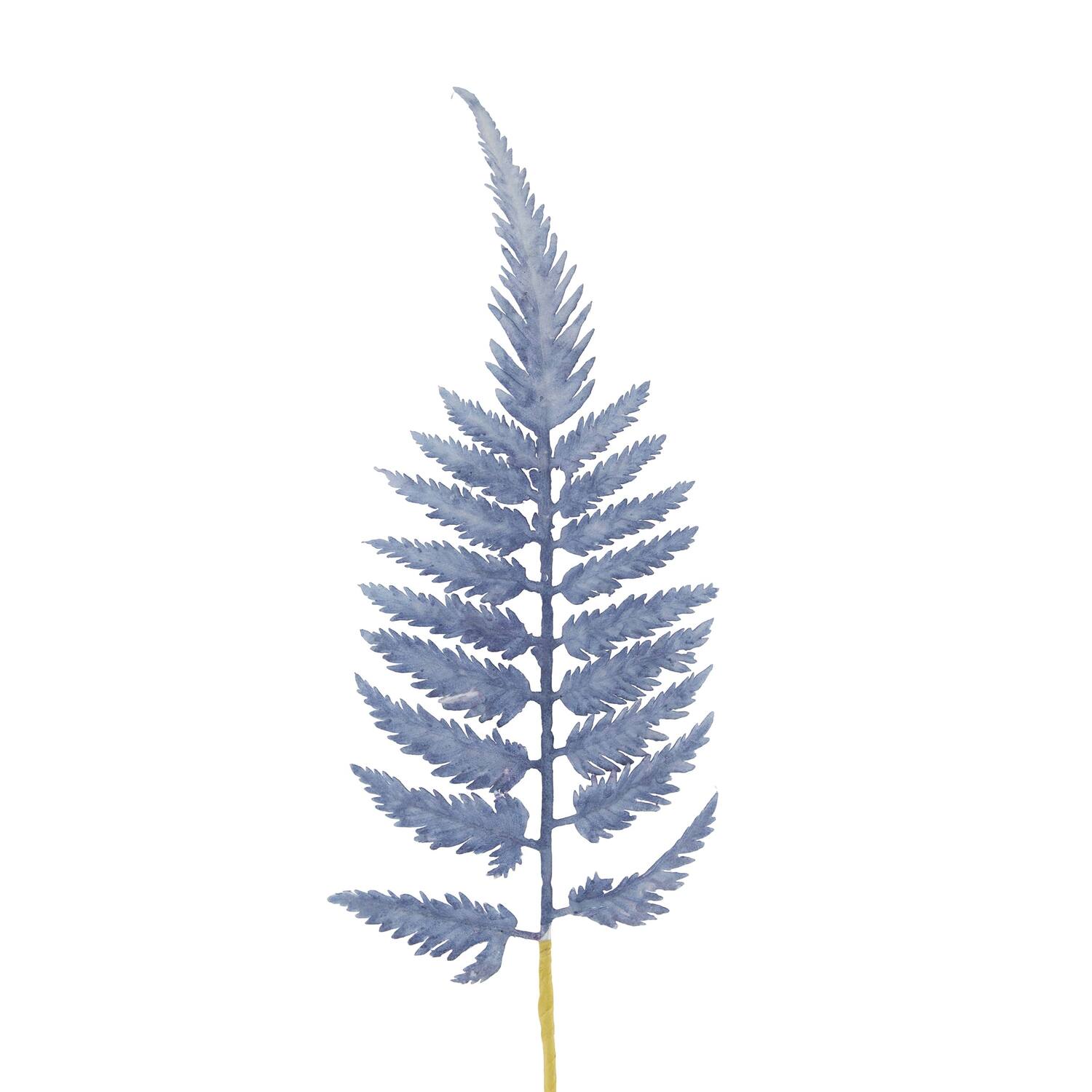 Leaf fern artificial 77x17x2cm - Blue