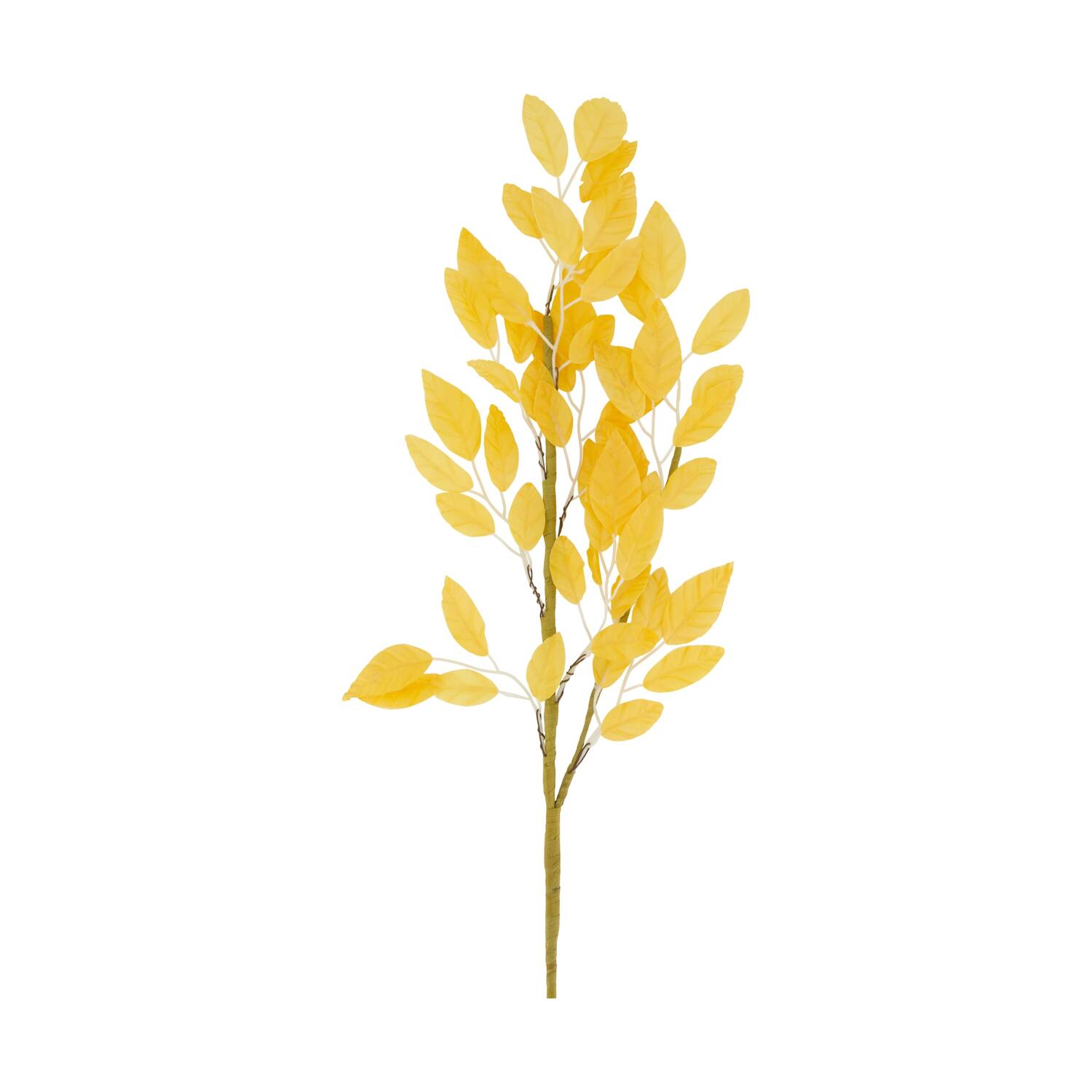 Leaf artificial 77x30x2cm - Orange