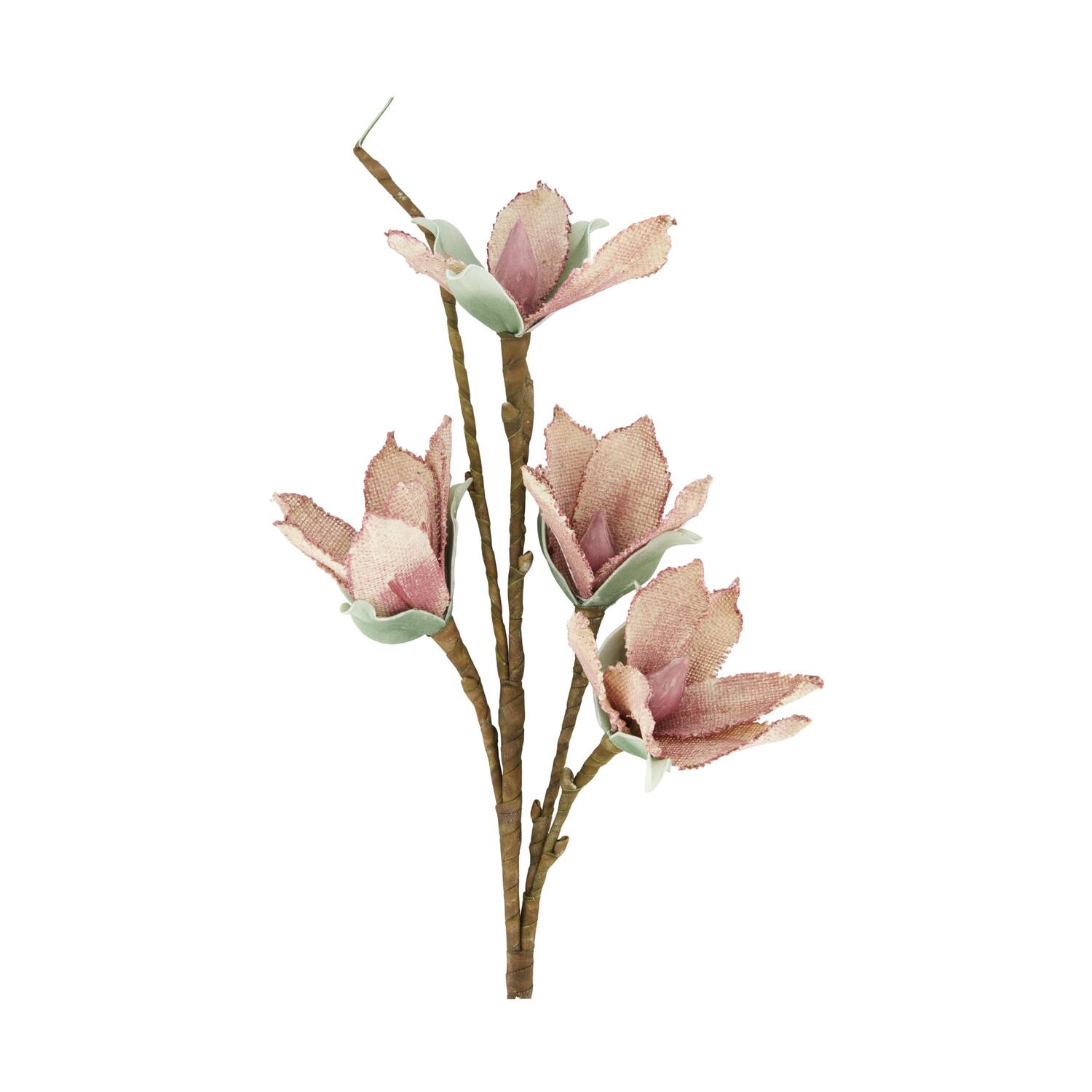 Flower magnolia jute 77x30x10cm