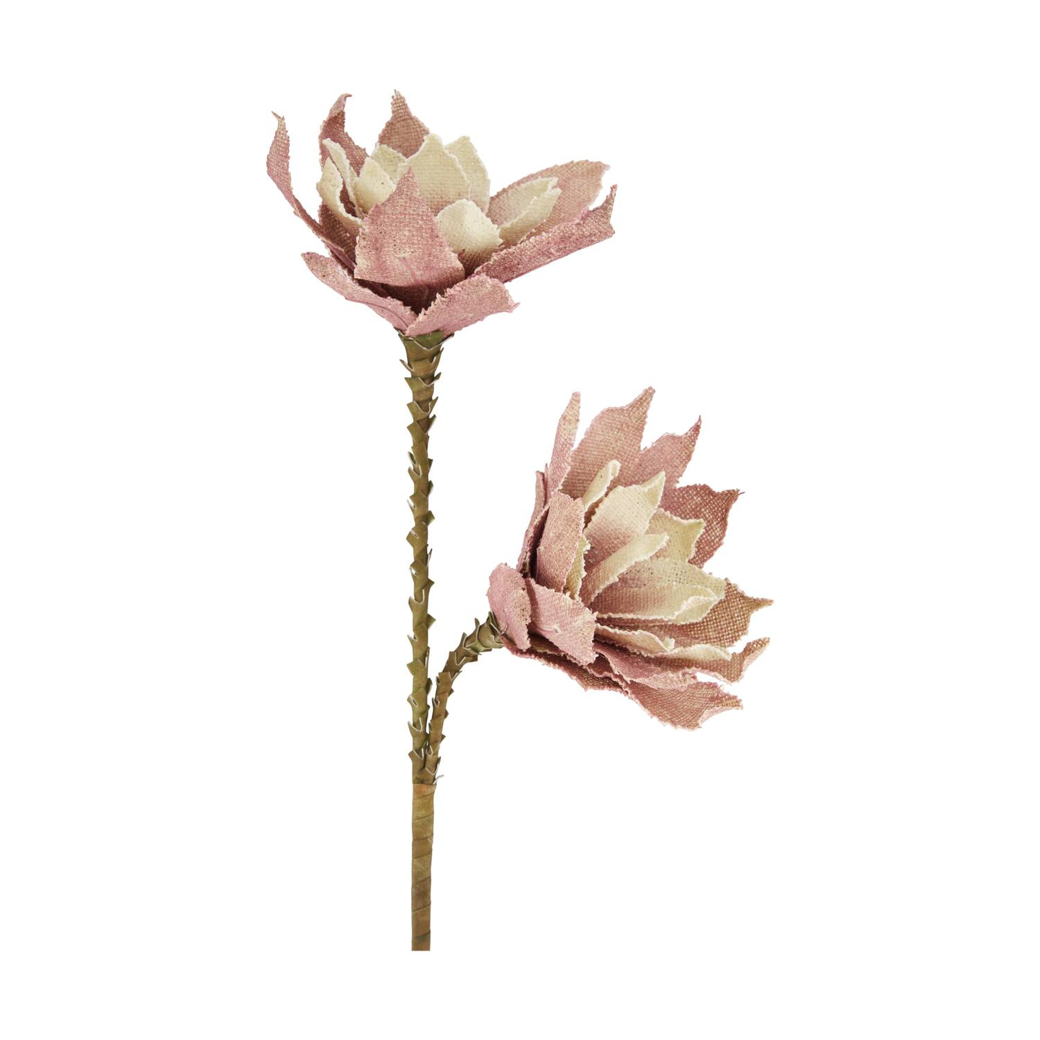 Flower magnolia jute 77x30x10cm