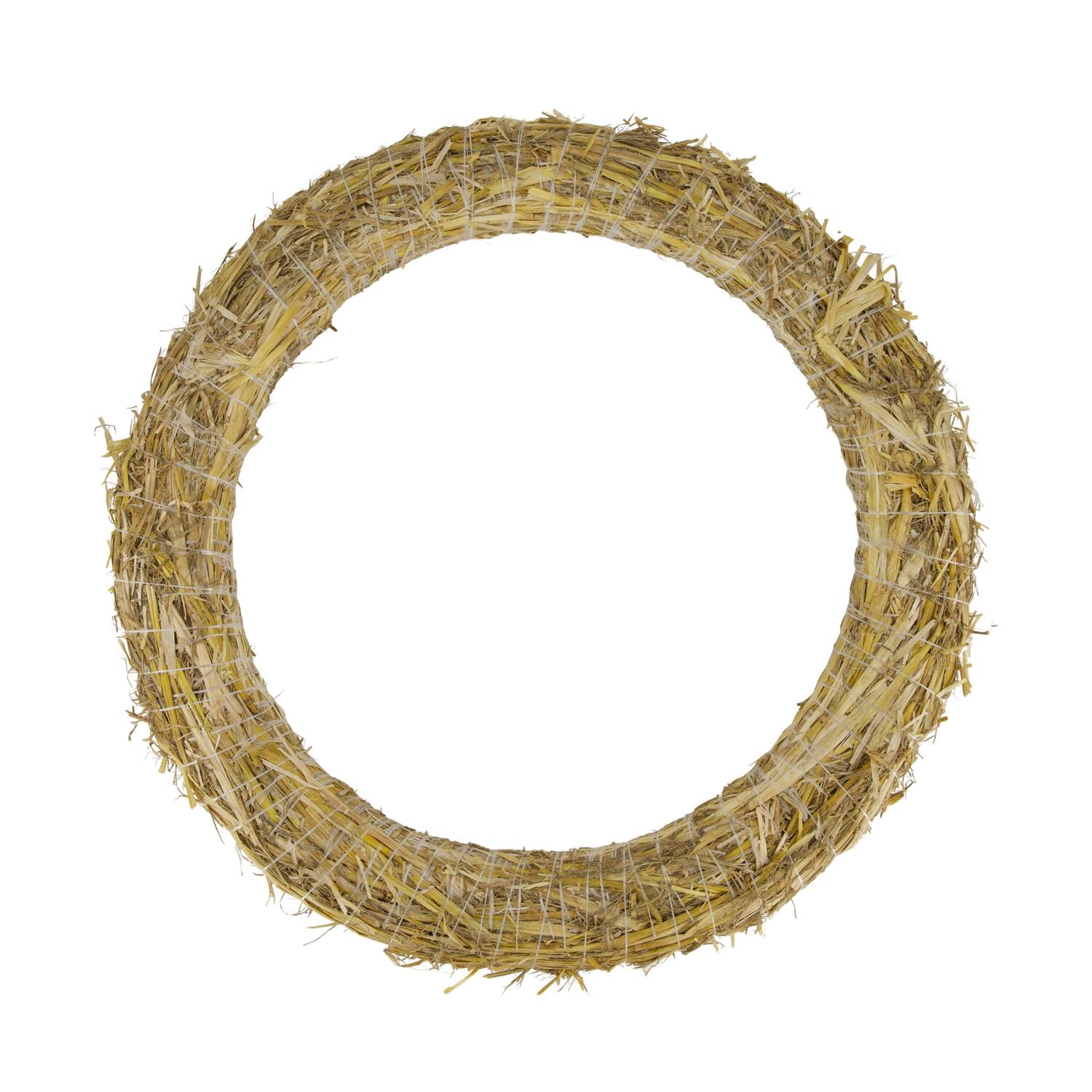 Wreath straw 50x50x6cm - Natural