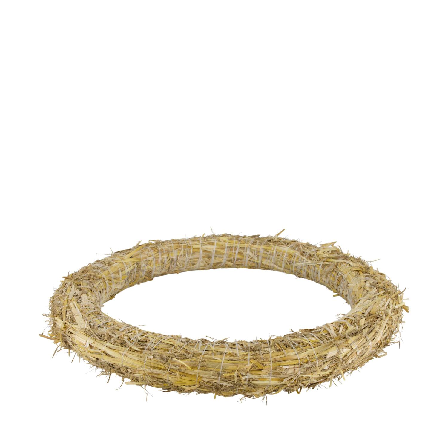 Wreath straw 50x50x6cm - Natural