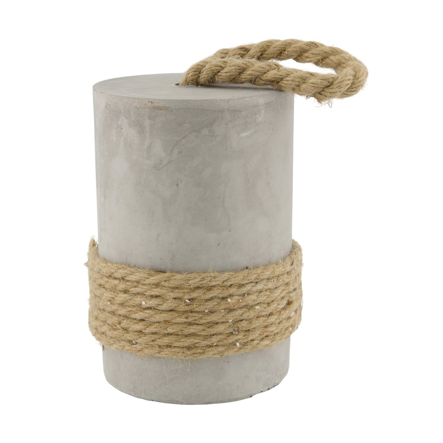 Door stopper natural rope concrete 14x14x18.5cm