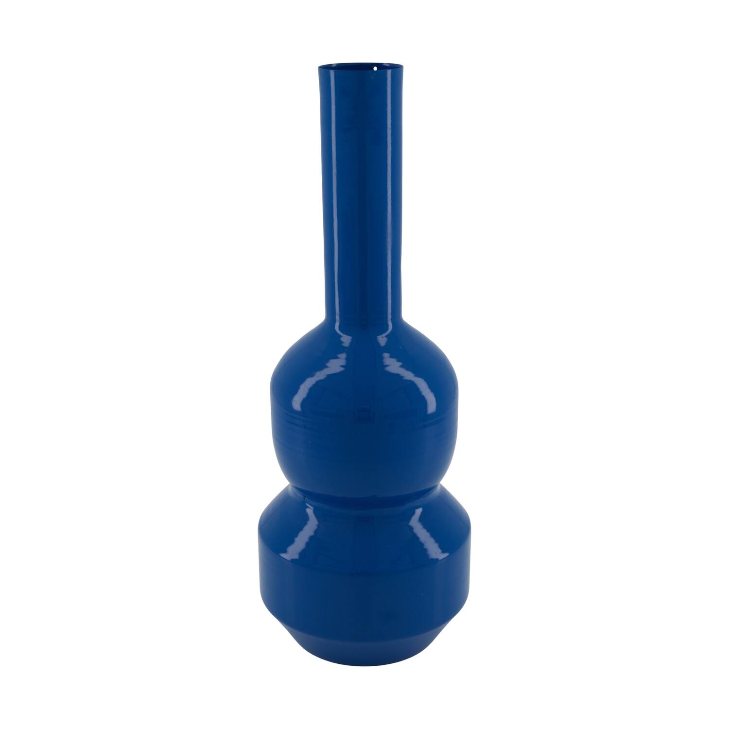 Vase metal 12.5x12.5x34cm