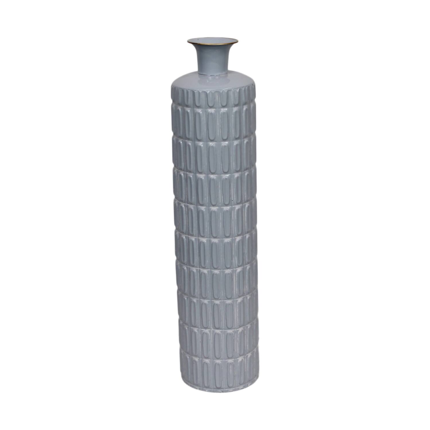 Vase metal 16x16x68cm