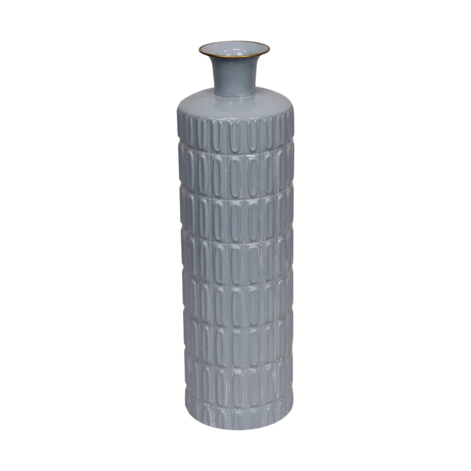 Vase metal 15.7x15.7x53cm