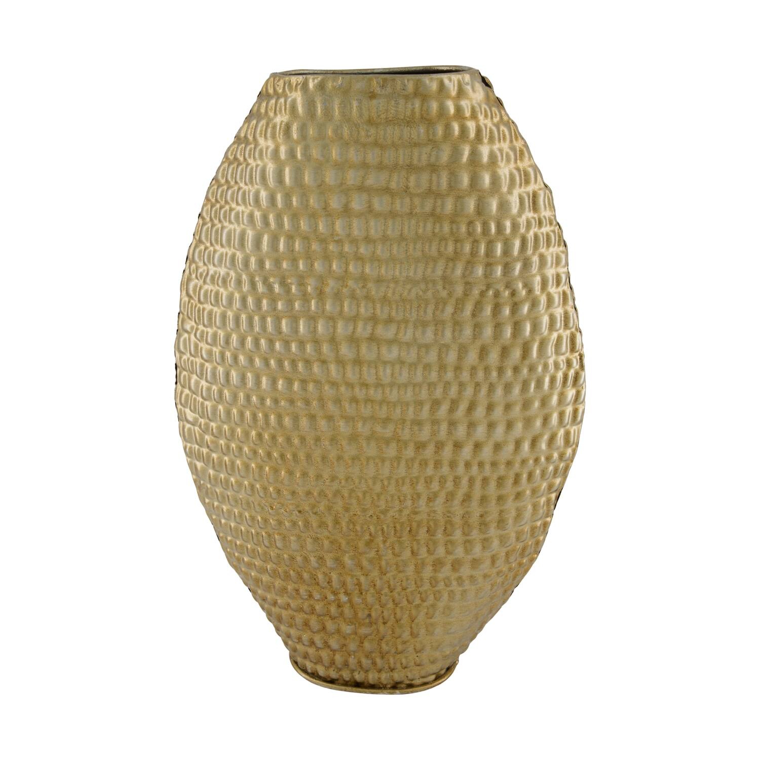Vase metal 32x10x48cm - Gold