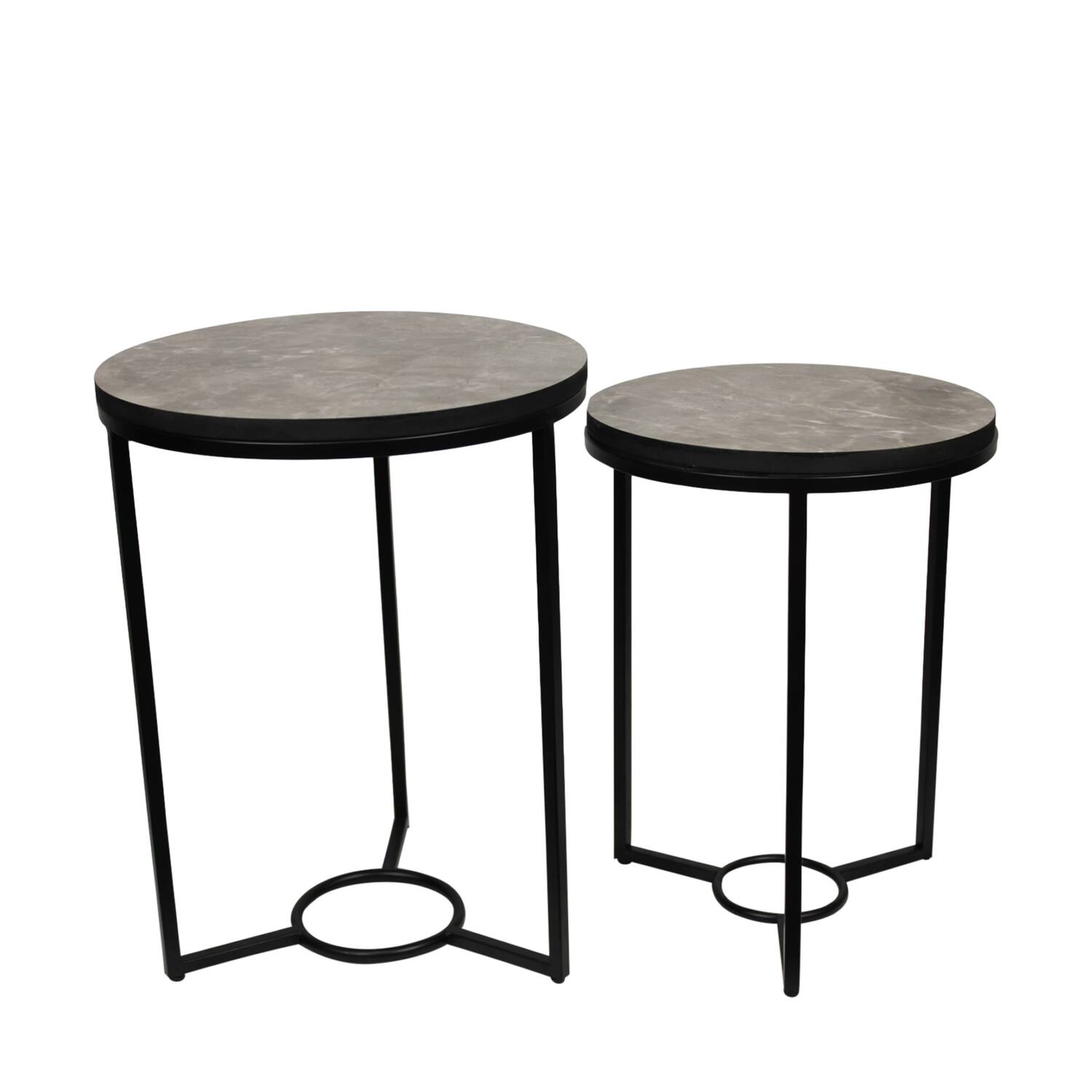 Table metal 38x38x52cm  - Grey