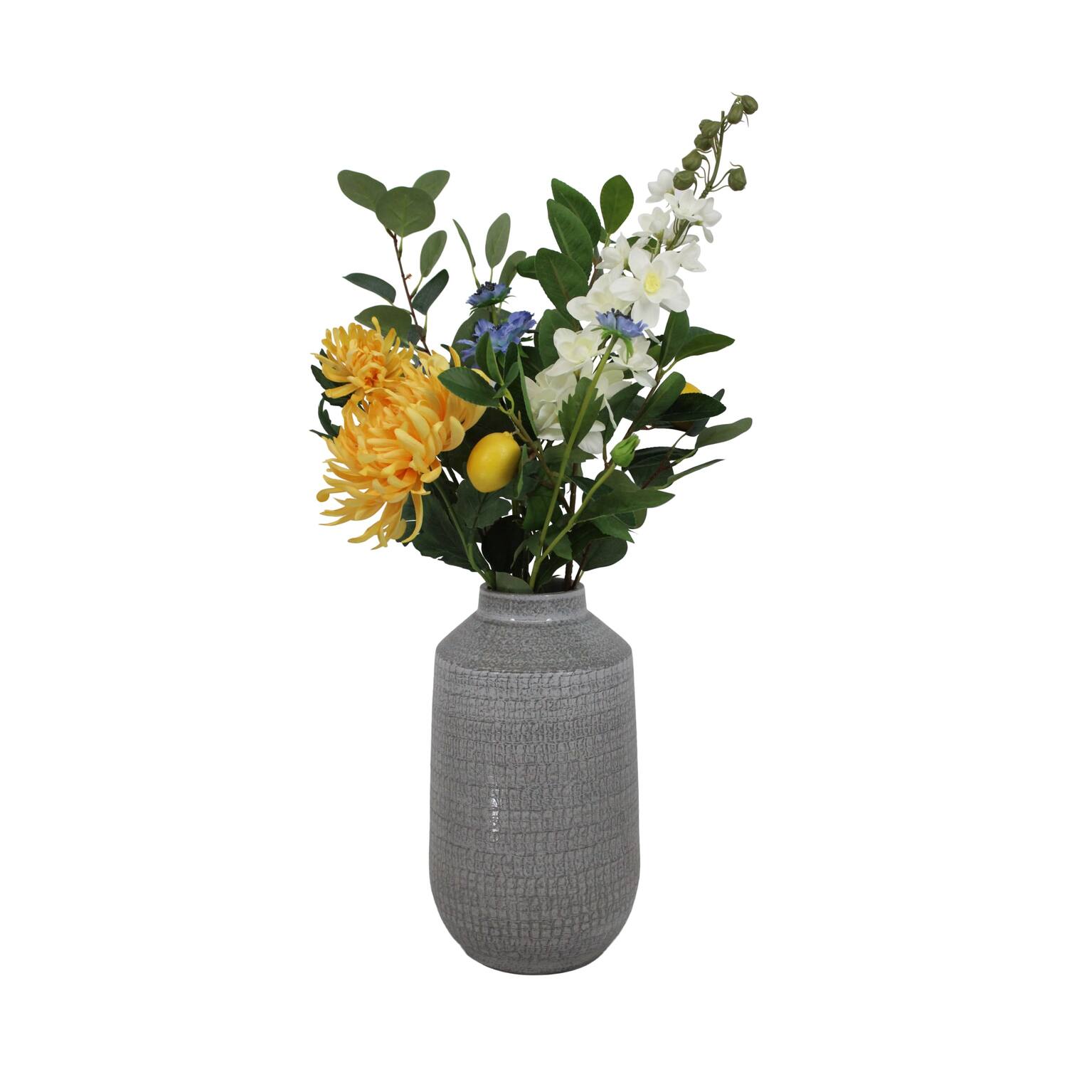 Flower box bouquet 7 stems citrus dreamscape artificial 78.9x19x10cm - Multi