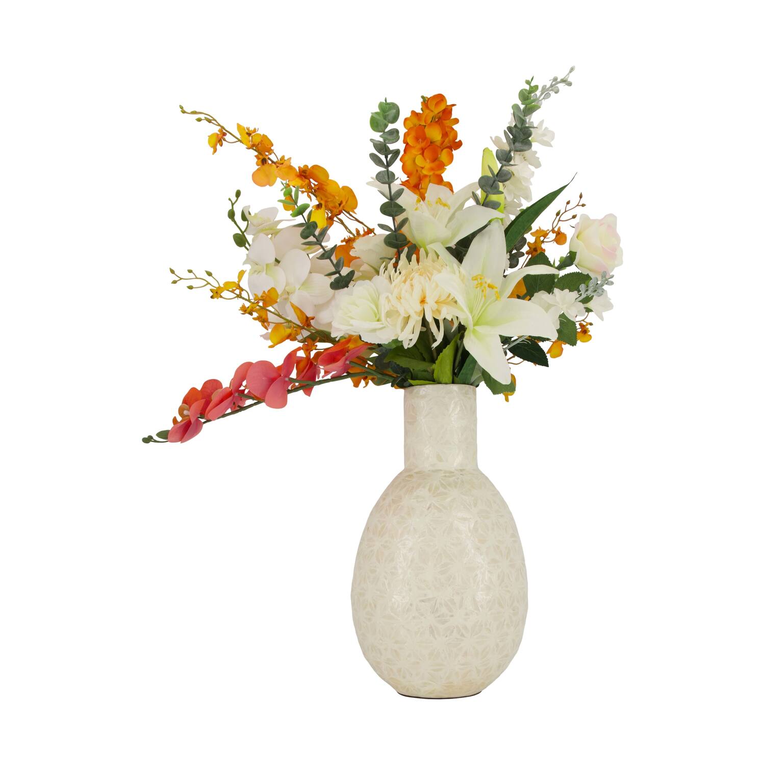 Flower box bouquet 10 stems orichd enchantment artificial 78.9x19x10cm