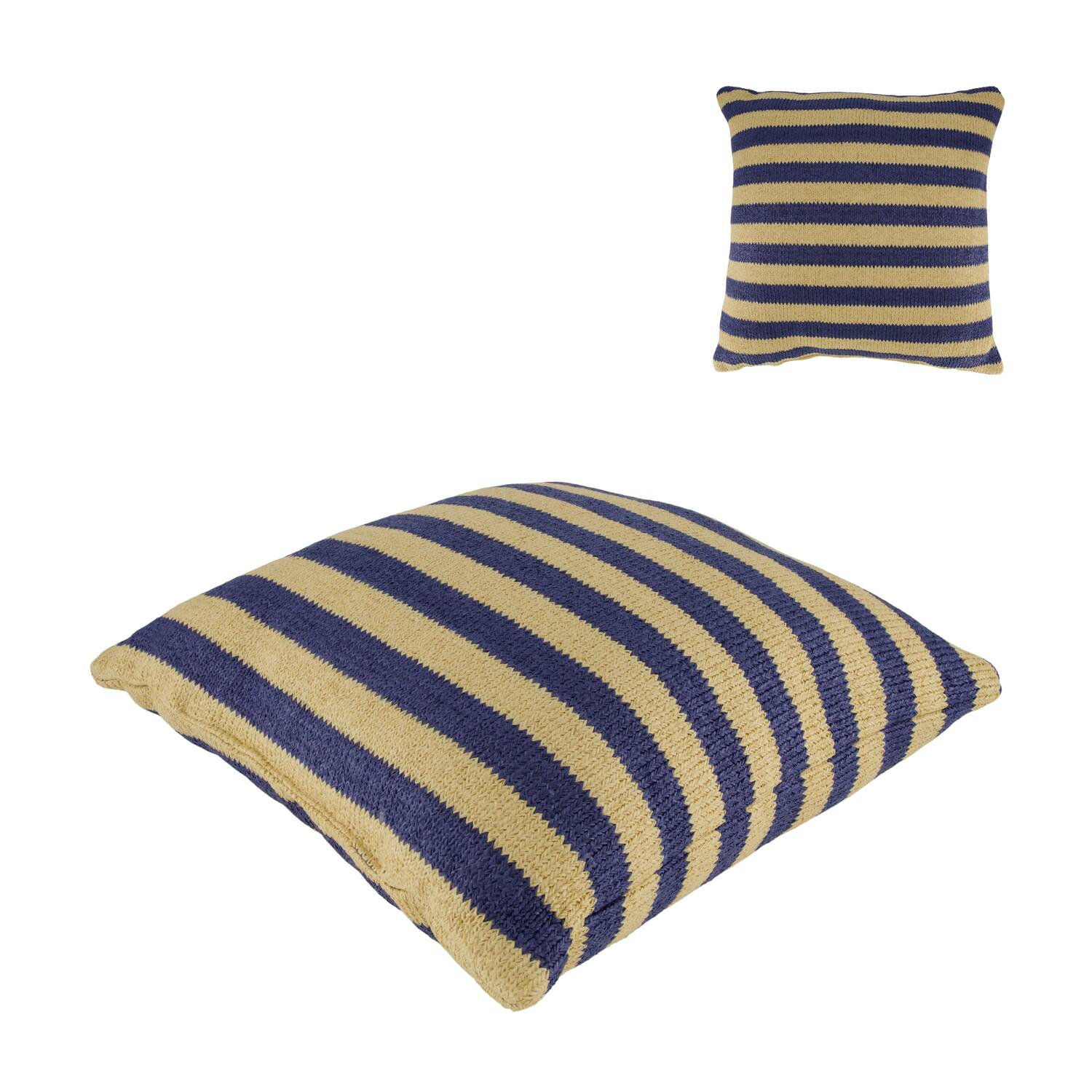 Cushion outdoor pp raffia 45x45x10cm