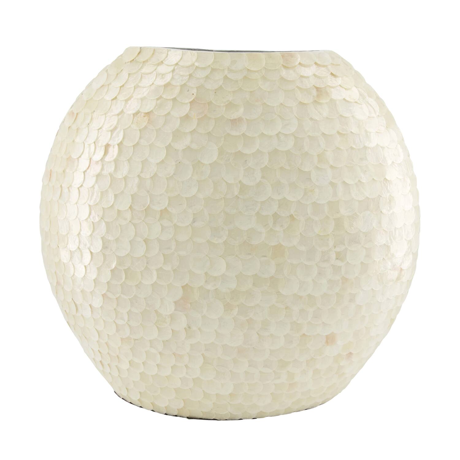 Vase capiz 38x15x38cm - White