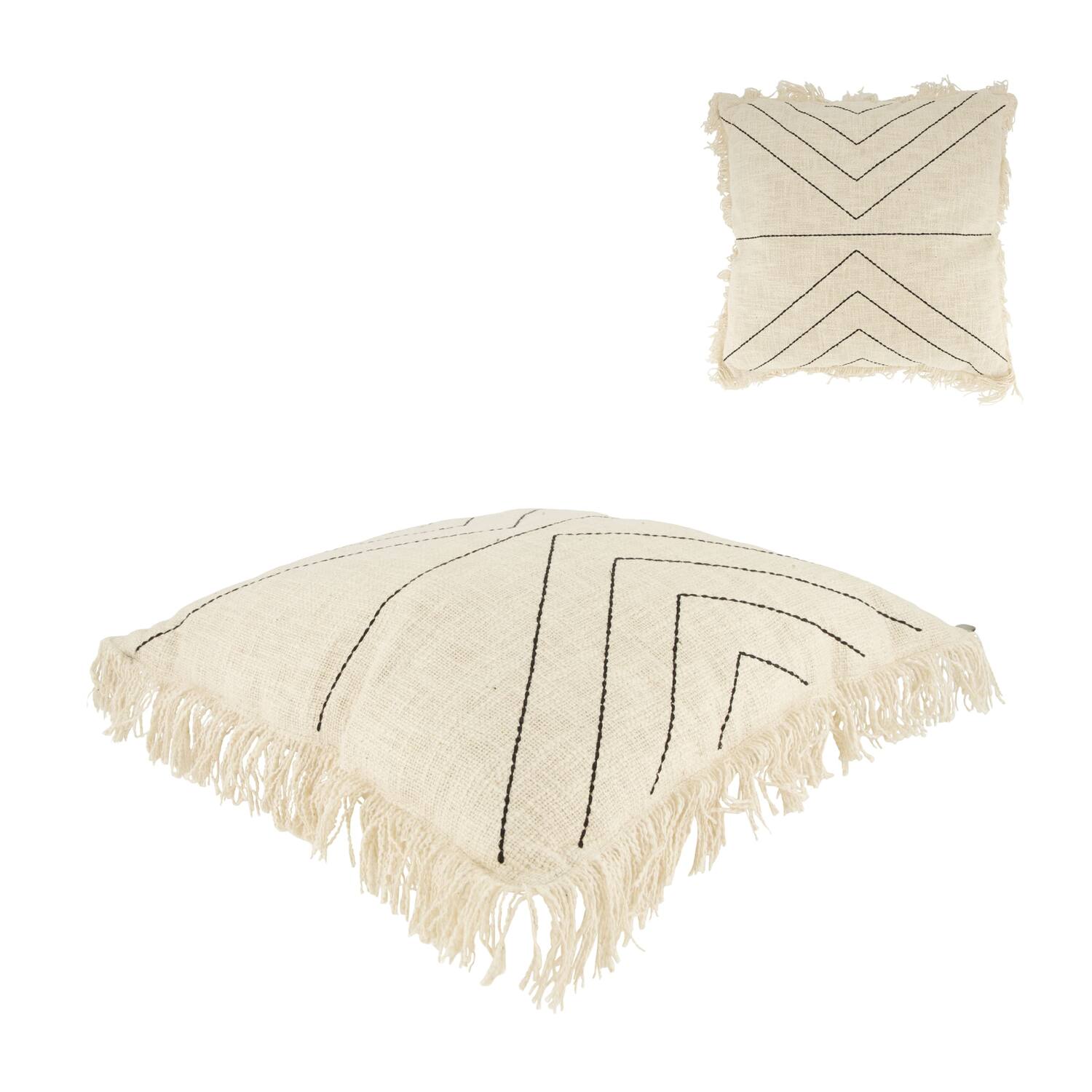 Cushion embroidery pattern cotton 45x45x9cm