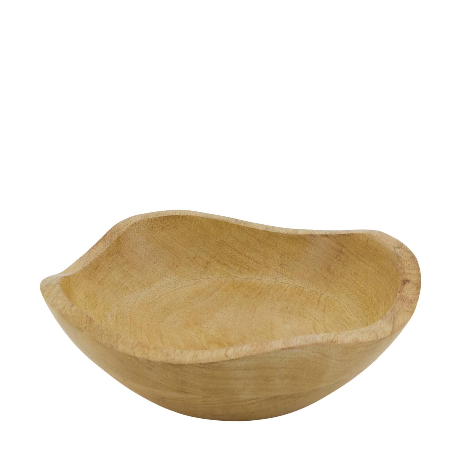 Bowl mango wood 22x22x7cm