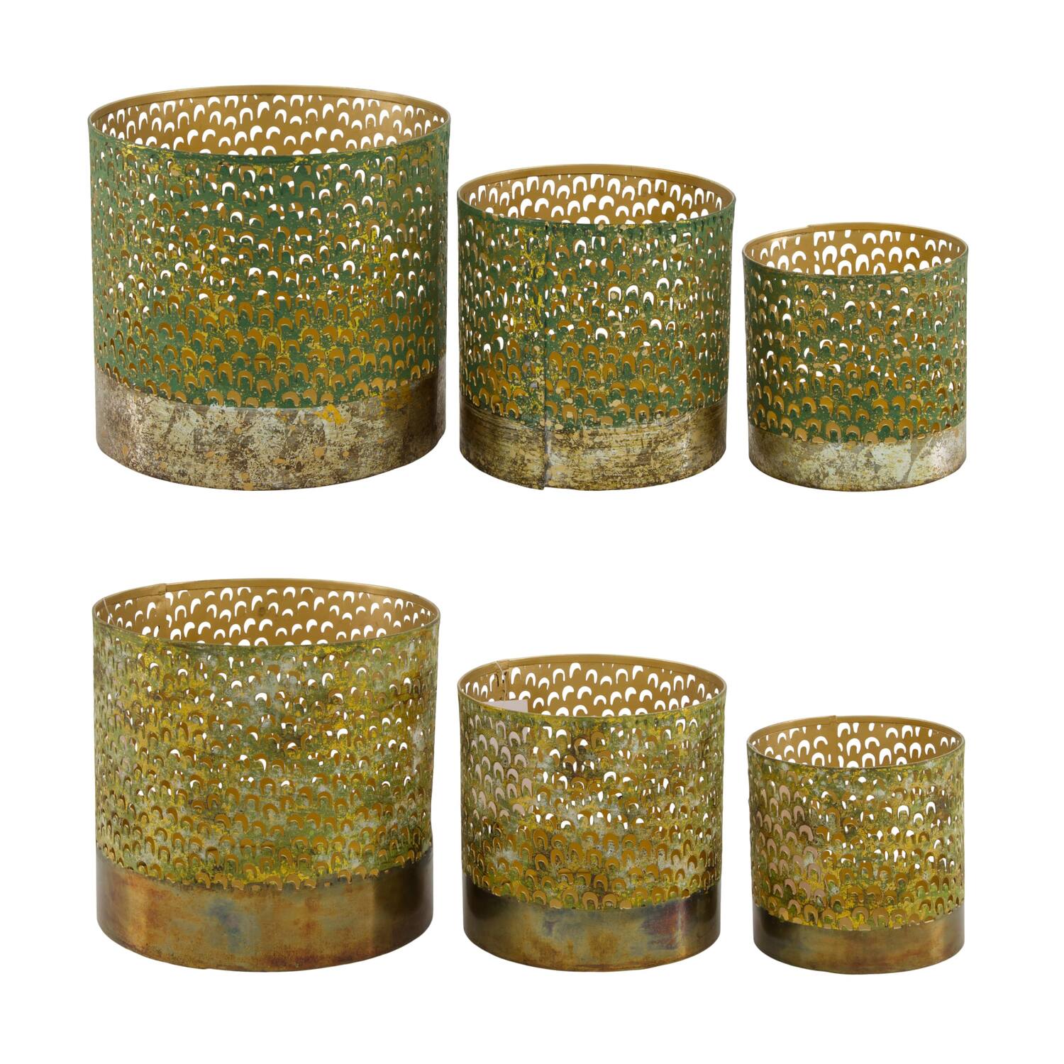 Tealight holder metal 12x12x12cm C/2 S/3